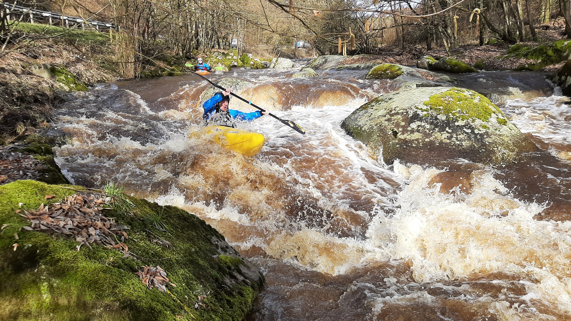 Kajak, Fluss Waldaist, Abschnitt Schafflmühle - Hohensteg vor Hohensteg 🛶 Franz H.