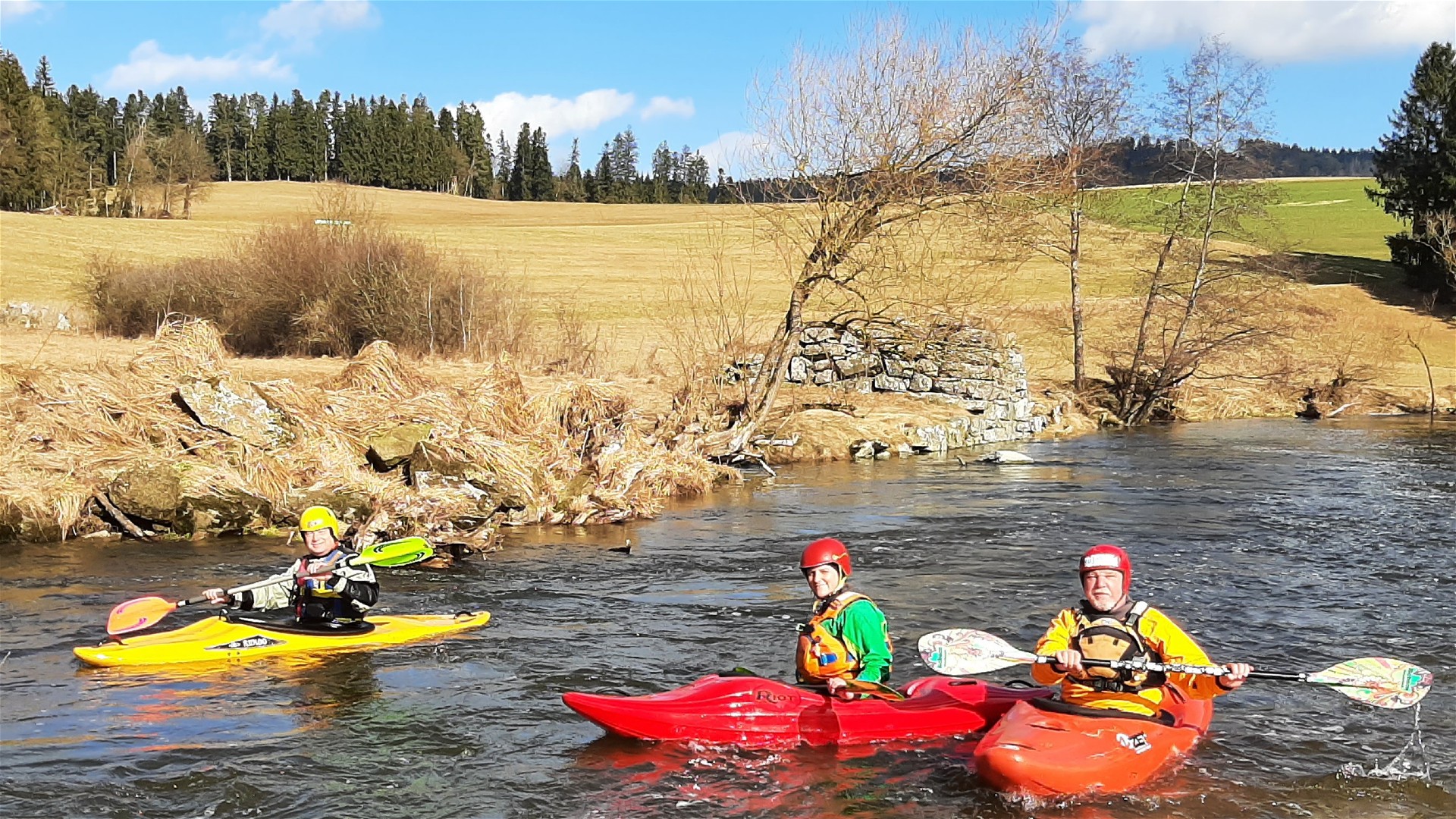 Kajak, Fluss Große Mühl, Abschnitt Aigen - Haslach vor Minihof 🛶 LFC