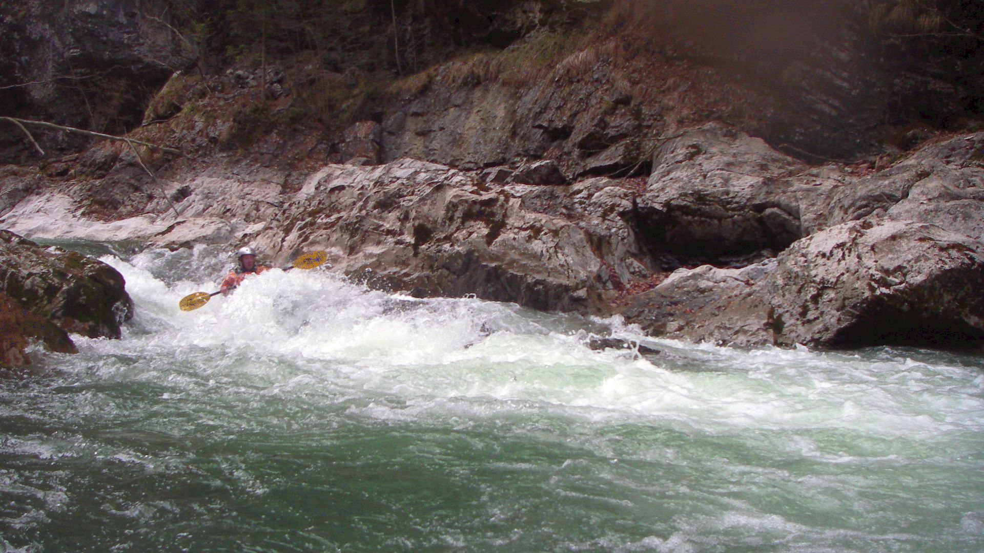 Kajak, Fluss Erlauf, Abschnitt Erlaufboden - Kienberg (Standardstrecke) Erlaufröhre 🛶 Tom R.