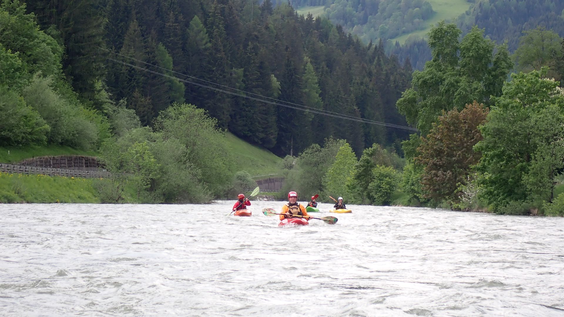 Kajak, Fluss Mur, Abschnitt Tamsweg - St. Ruprecht Beginn der Madling Schlucht 🛶 LFC