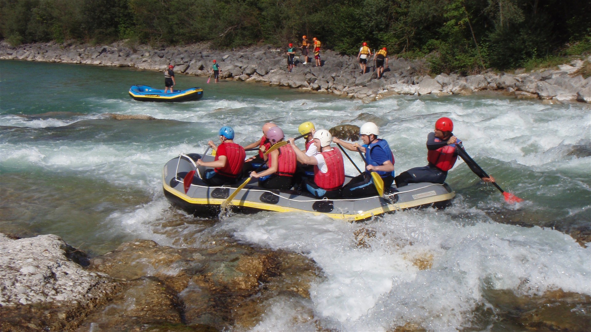 Kajak, Fluss Isar, Abschnitt Sylvenstein - Bad Tölz Katarakt Isarburg WW III 