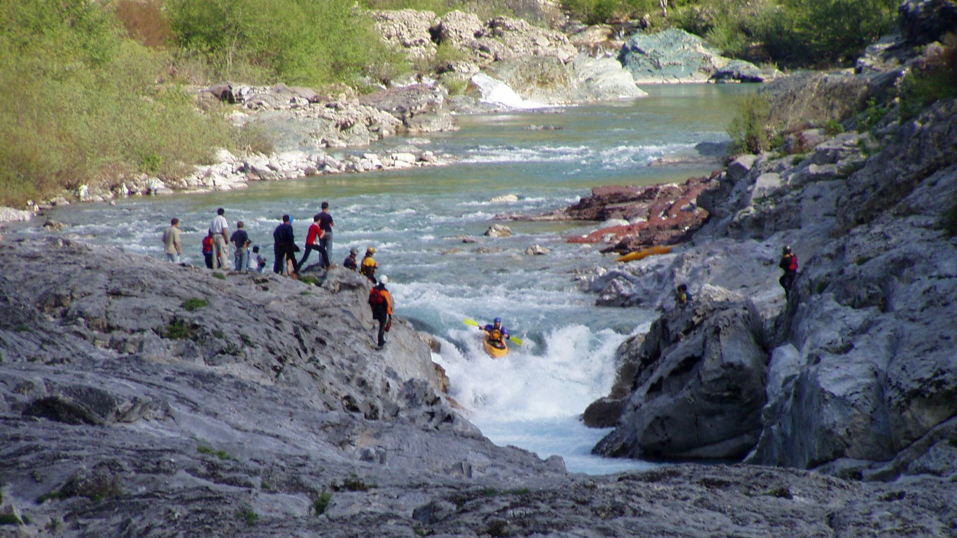 Kajak, Fluss Kir, Abschnitt Kir - Mes 8. Canyon 🛶 Steven