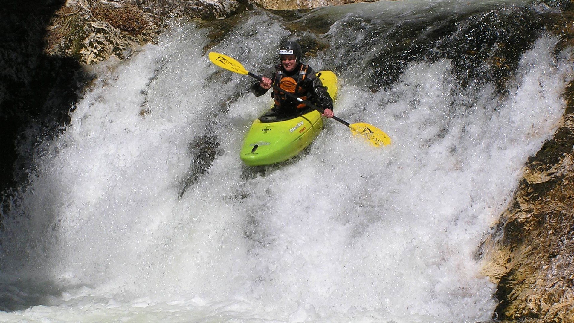 Kajak, Fluss Gimbach, Abschnitt Gimbach Rutsche im unteren Teil 🛶 Thomas R.