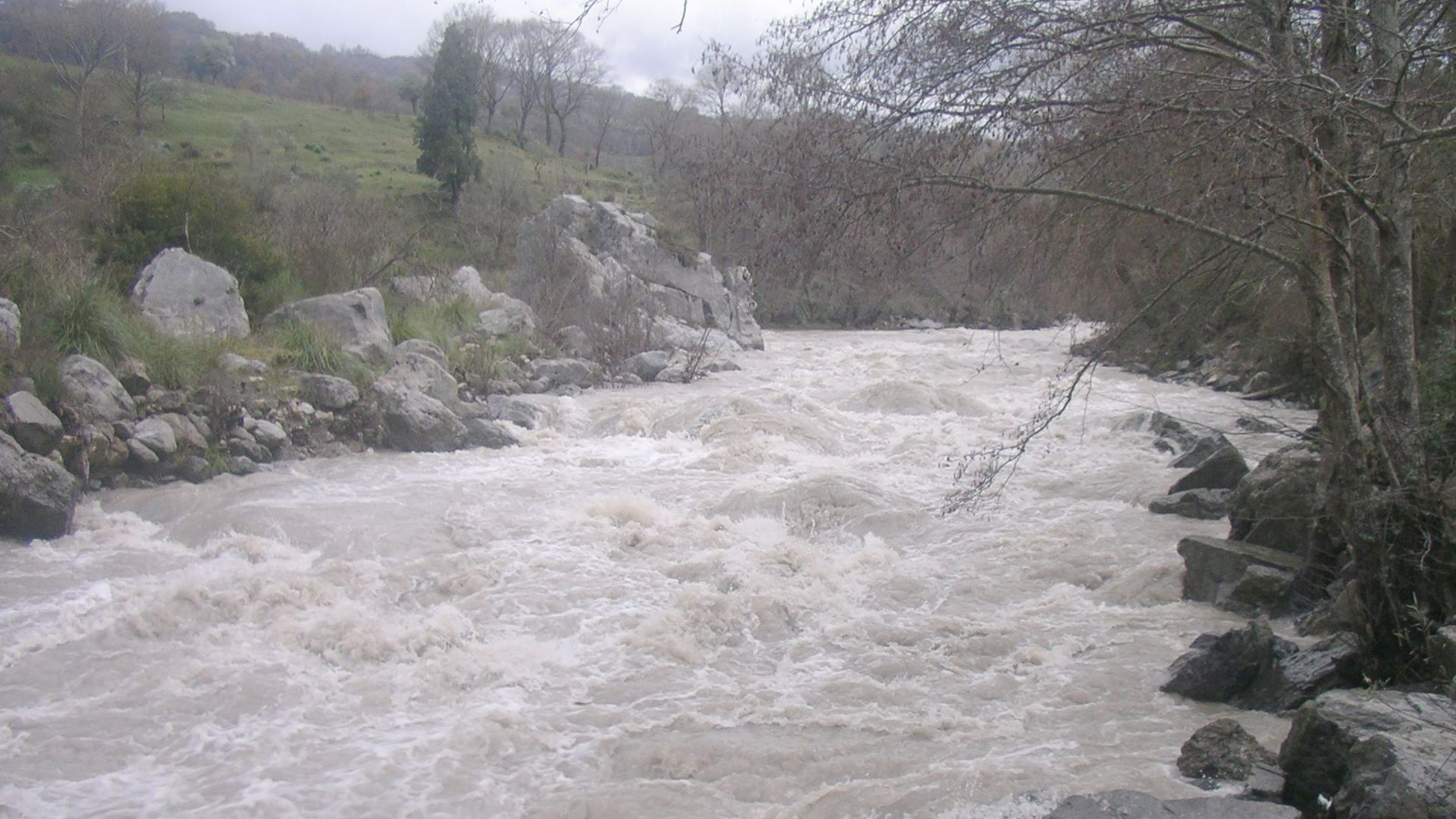 Kajak, Fluss Noce Lucano, Abschnitt Lauria - Parruta Schlusskatarakt 