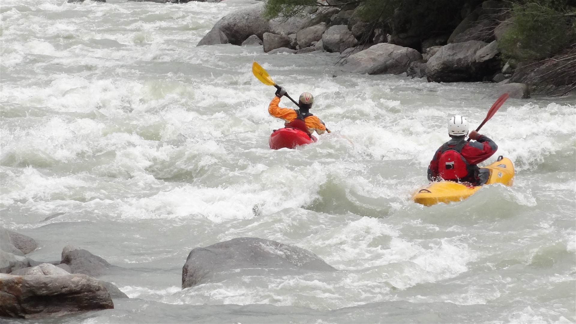 Kajak, Fluss Isel, Abschnitt Iselkatarakt bei Feld 🛶 Fabian L.
