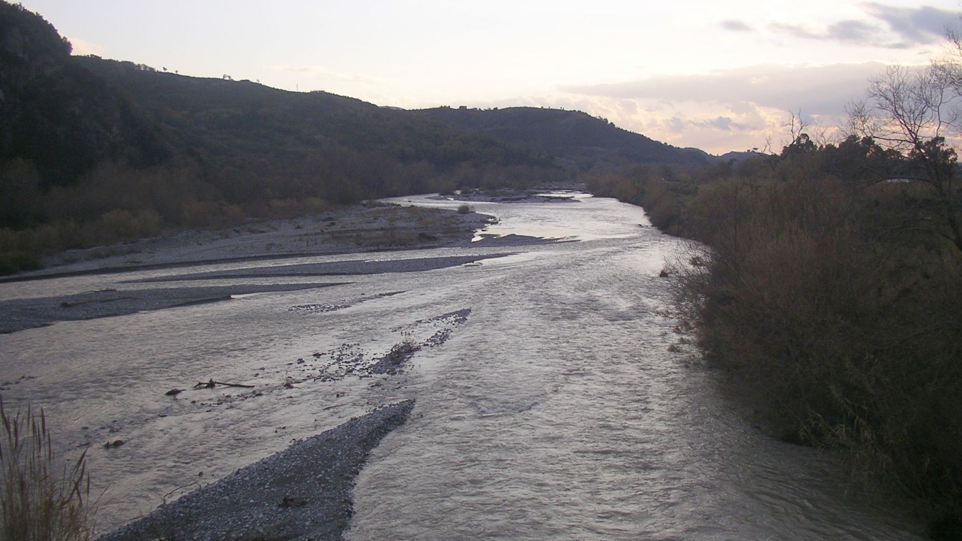 Kajak, Fluss Lao, Abschnitt Papasidero - Orsomarso der weitere Flussverlauf 