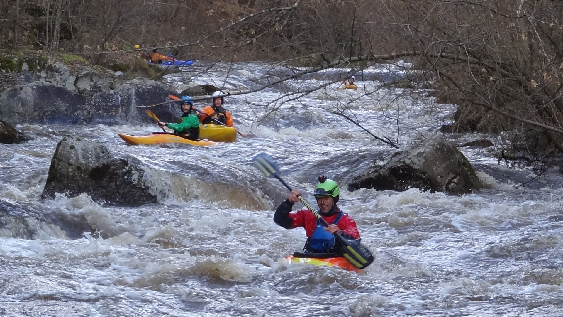 Kajak, Fluss Waldaist, Abschnitt Schafflmühle - Hohensteg Anfahrt zum S 🛶 Lukas S.