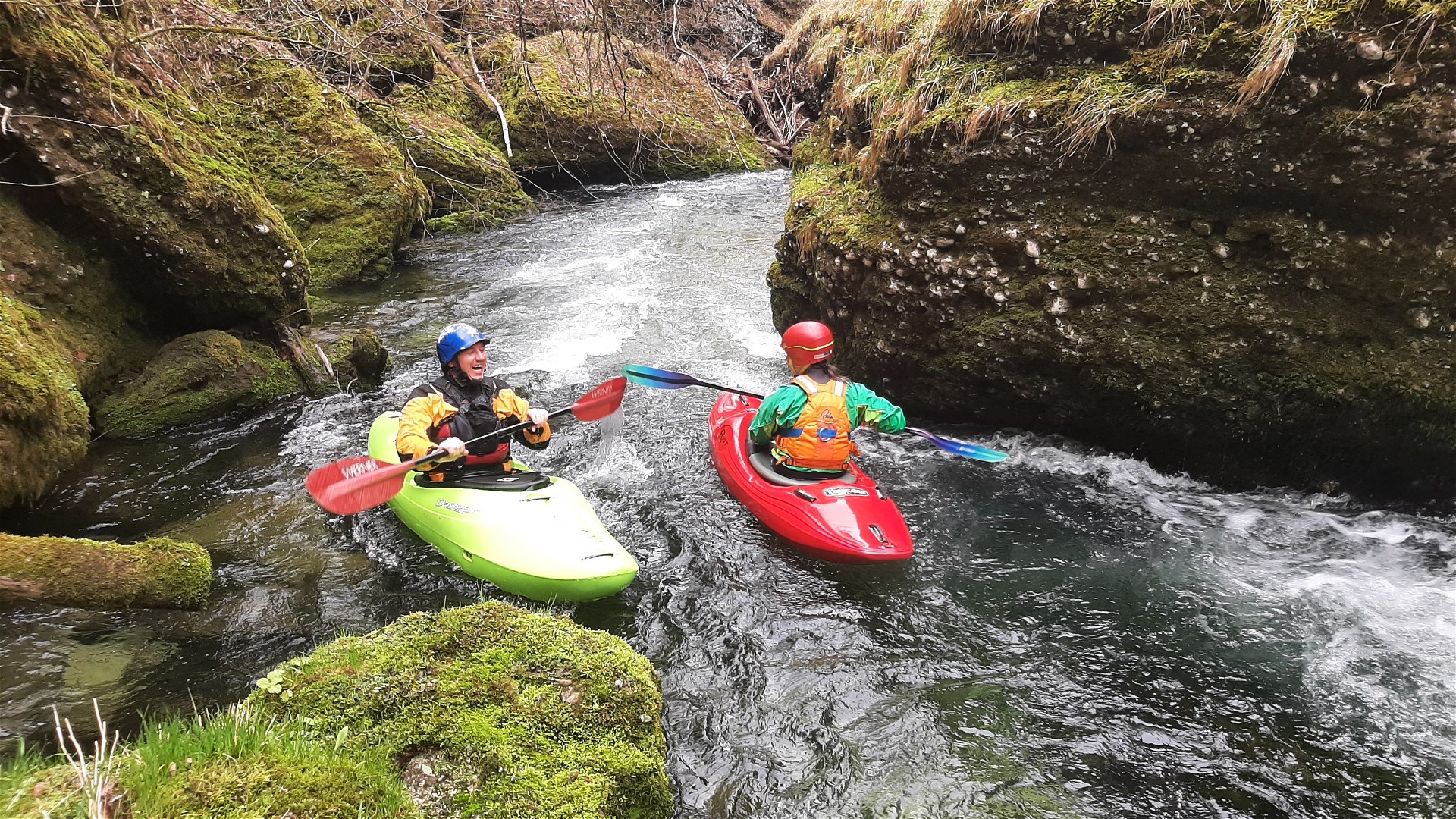 Kajak, Fluss Krumme Steyrling, Abschnitt Endschlucht Endschlucht 