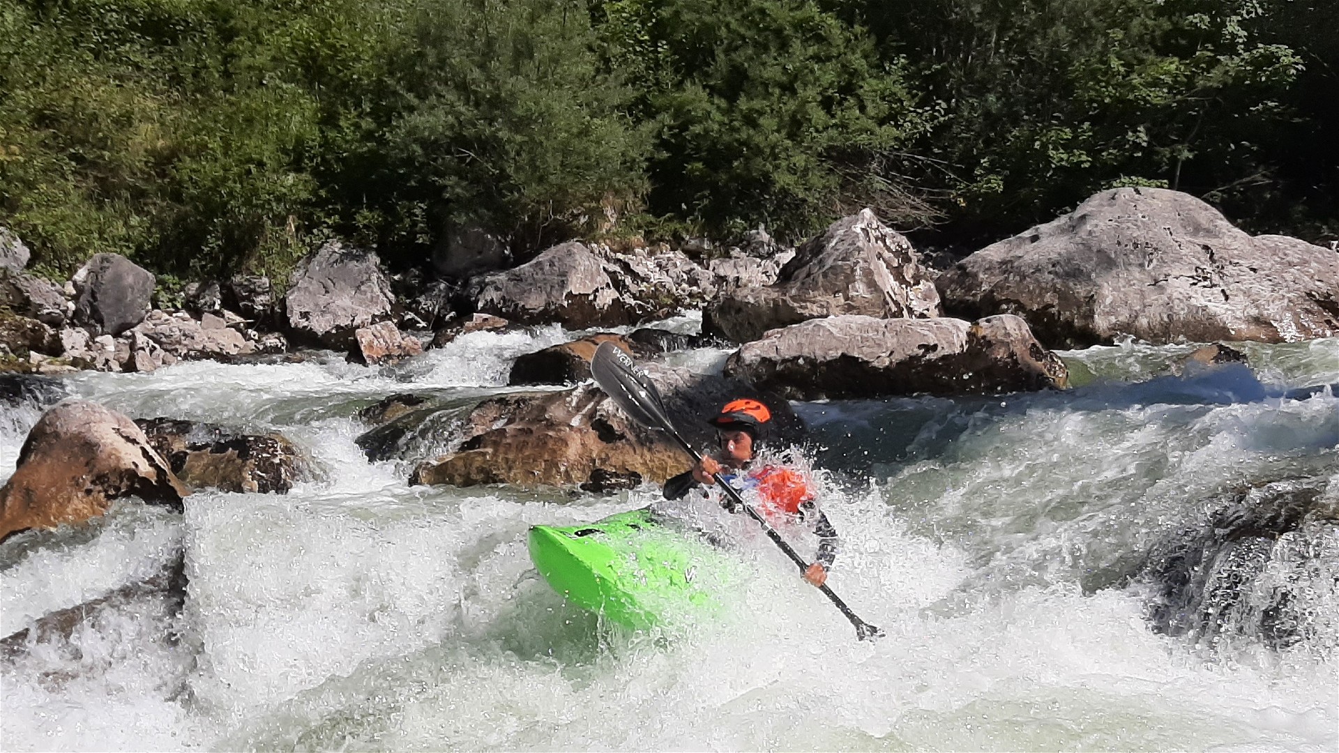 Kajak, Fluss Koppentraun, Abschnitt Bad Aussee - Koppenrast erster Katarakt 