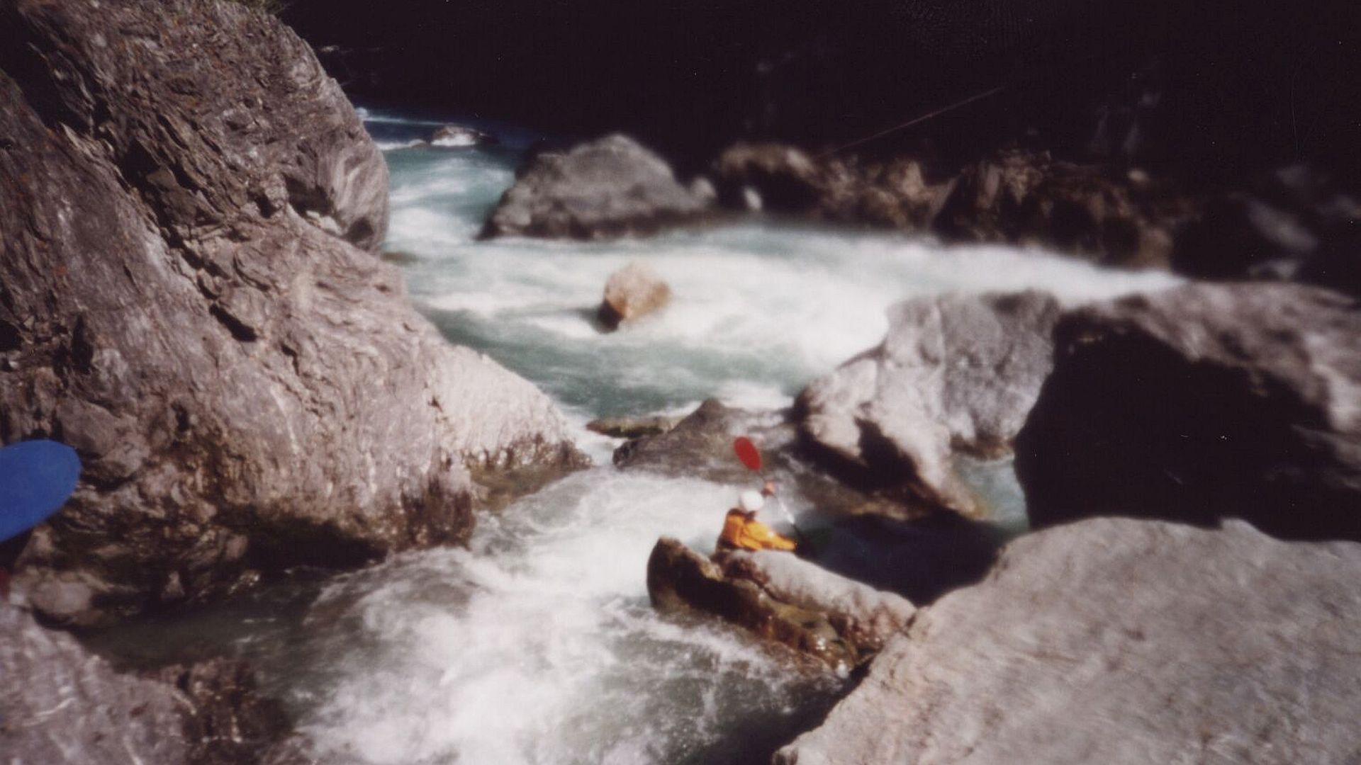 Kajak, Fluss Inn, Abschnitt Ardez - Rafteinstieg (Ardez Schlucht) Einstieg nach dem Bockschlitz 🛶 Didi A.