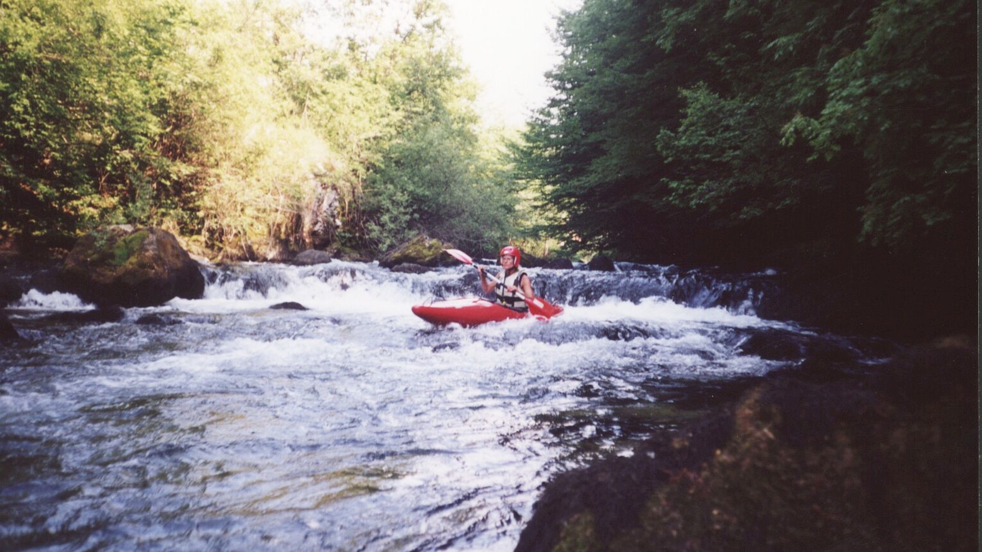 Kajak, Fluss Slunjčica, Abschnitt Karstquelle - Slunj noch eine Stufe 🛶 Ulli F.