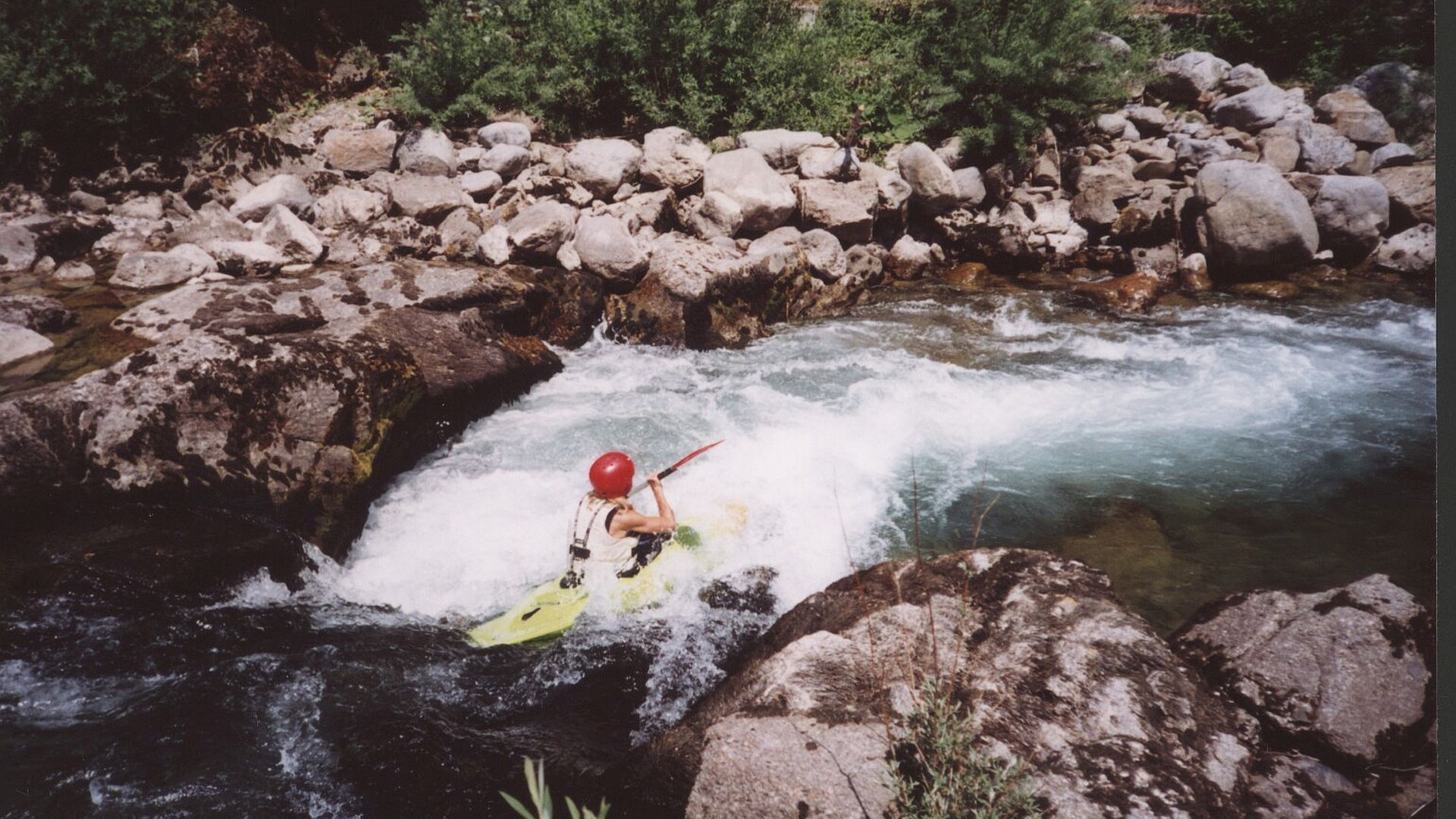 Kajak, Fluss Kupa, Abschnitt Osilnica - Brod na Kupi kleine Stufe 🛶 Ulli F.