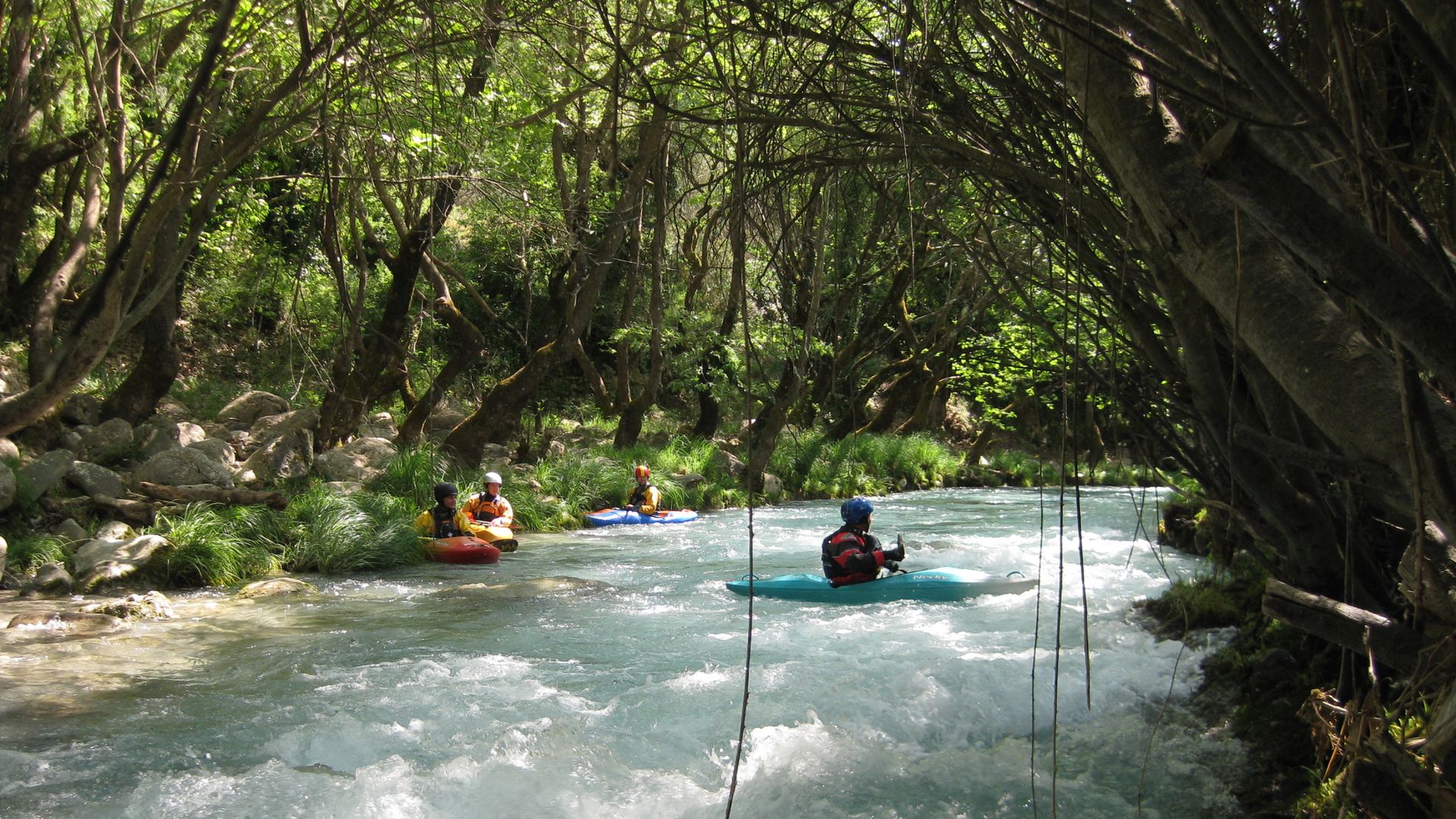 Kajak, Fluss Lousios, Abschnitt Karytena - Matesi (am Alfios) Dschungelfluss 🛶 LFC