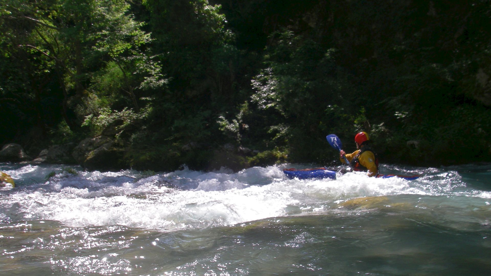Kajak, Fluss Lousios, Abschnitt Karytena - Matesi (am Alfios) kurz vor der Mündung 🛶 Franz L.