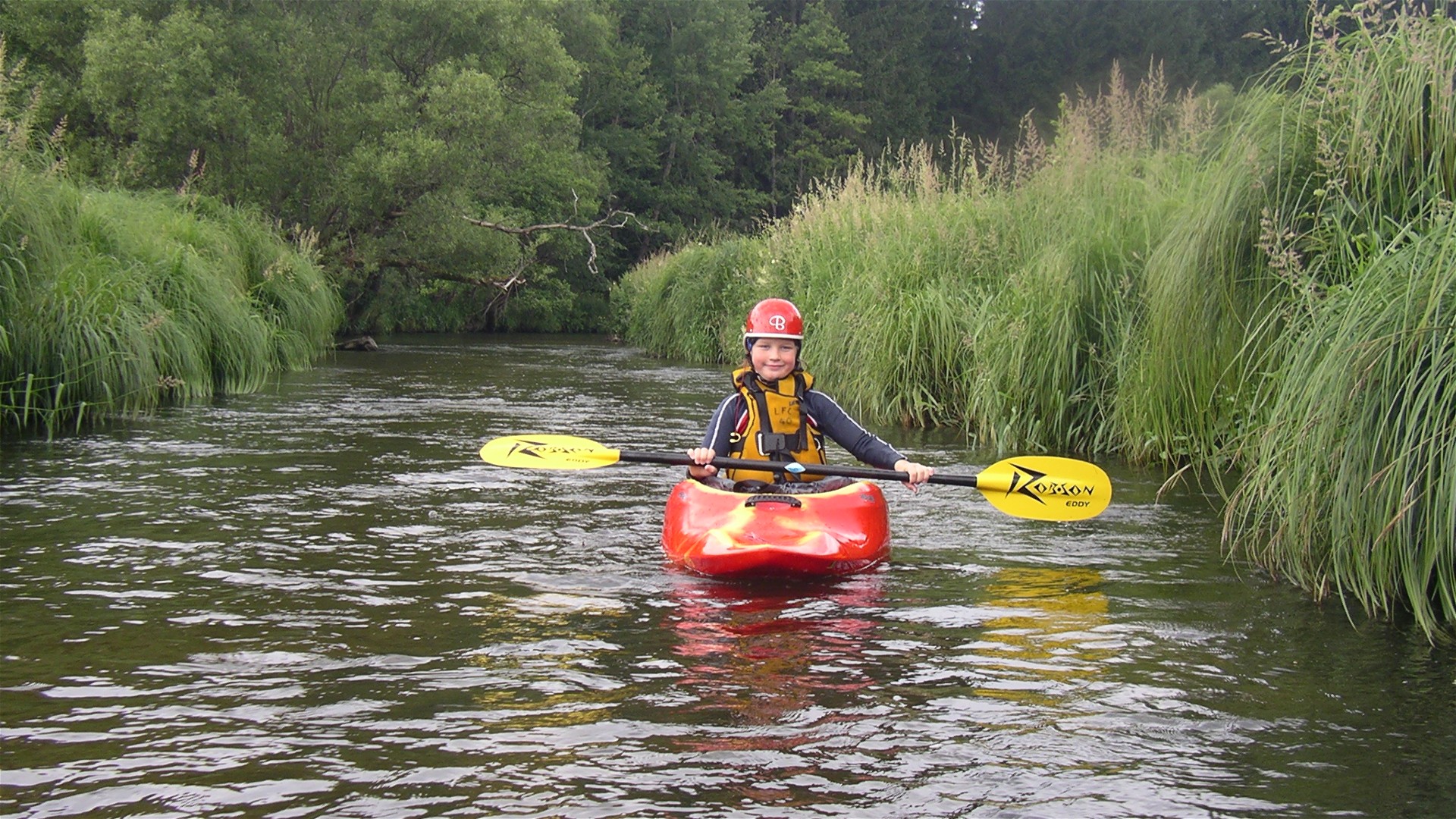 Kajak, Fluss Große Mühl, Abschnitt Grenze - Klaffer (Oberlauf) vor Klaffer 