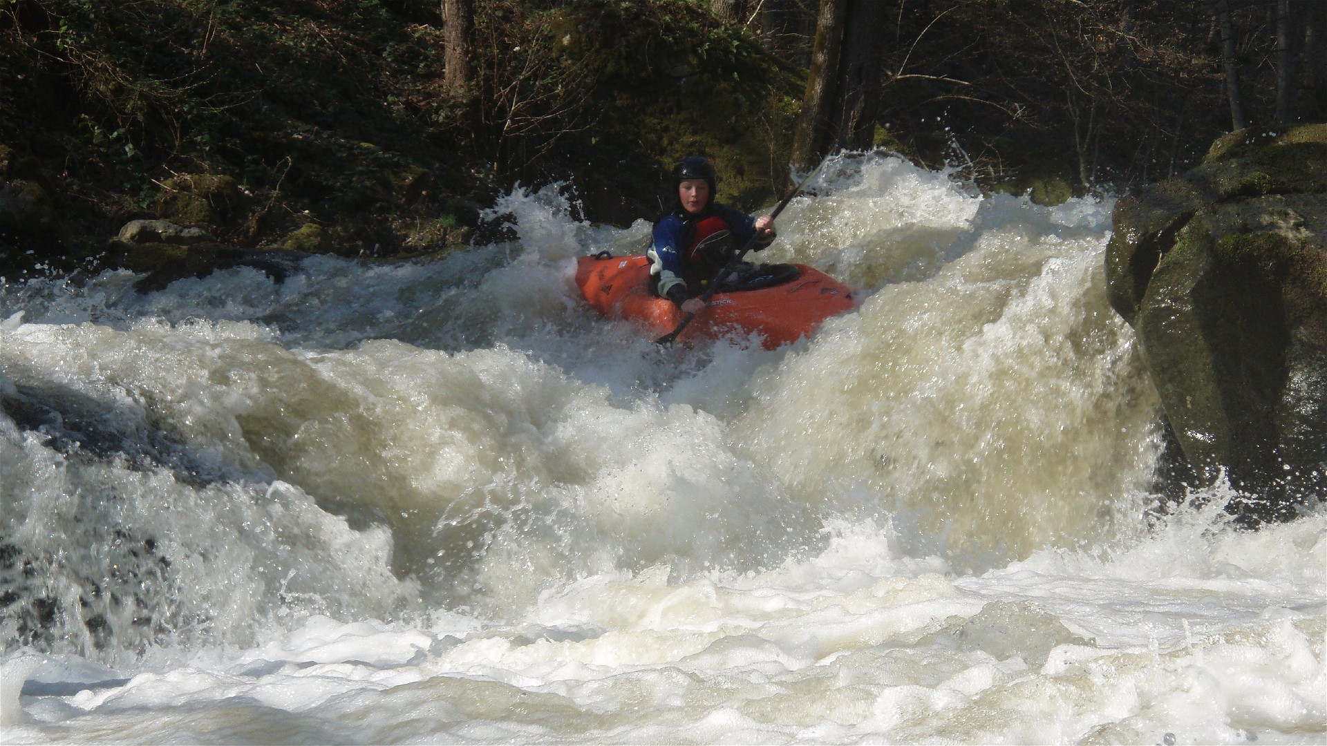 Kajak, Fluss Große Rodl, Abschnitt Gramastetten - Rottenegg das Gewinde 