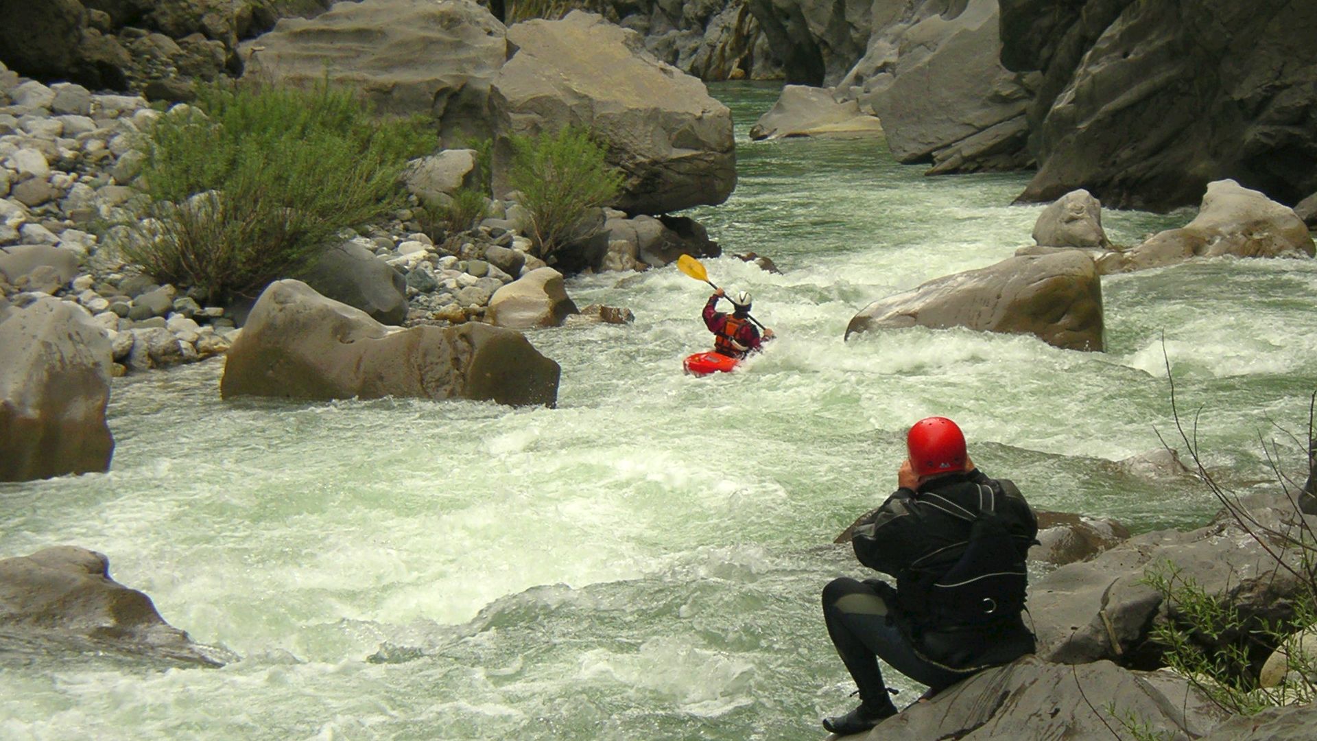 Kajak, Fluss Aoos, Abschnitt Paleoselli - Konitsa (Aoos Schlucht) weitere besichtigungswürdige Stellen 🛶 Patrick M.