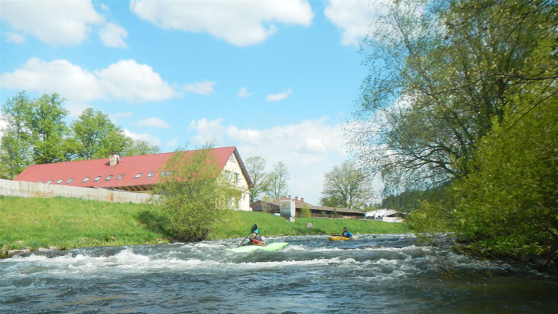 Kajak, Fluss Váh (Waag), Abschnitt Králova Lehota - Liptovsky Hradok weitere Stufen 🛶 Patricia K., Franz H.