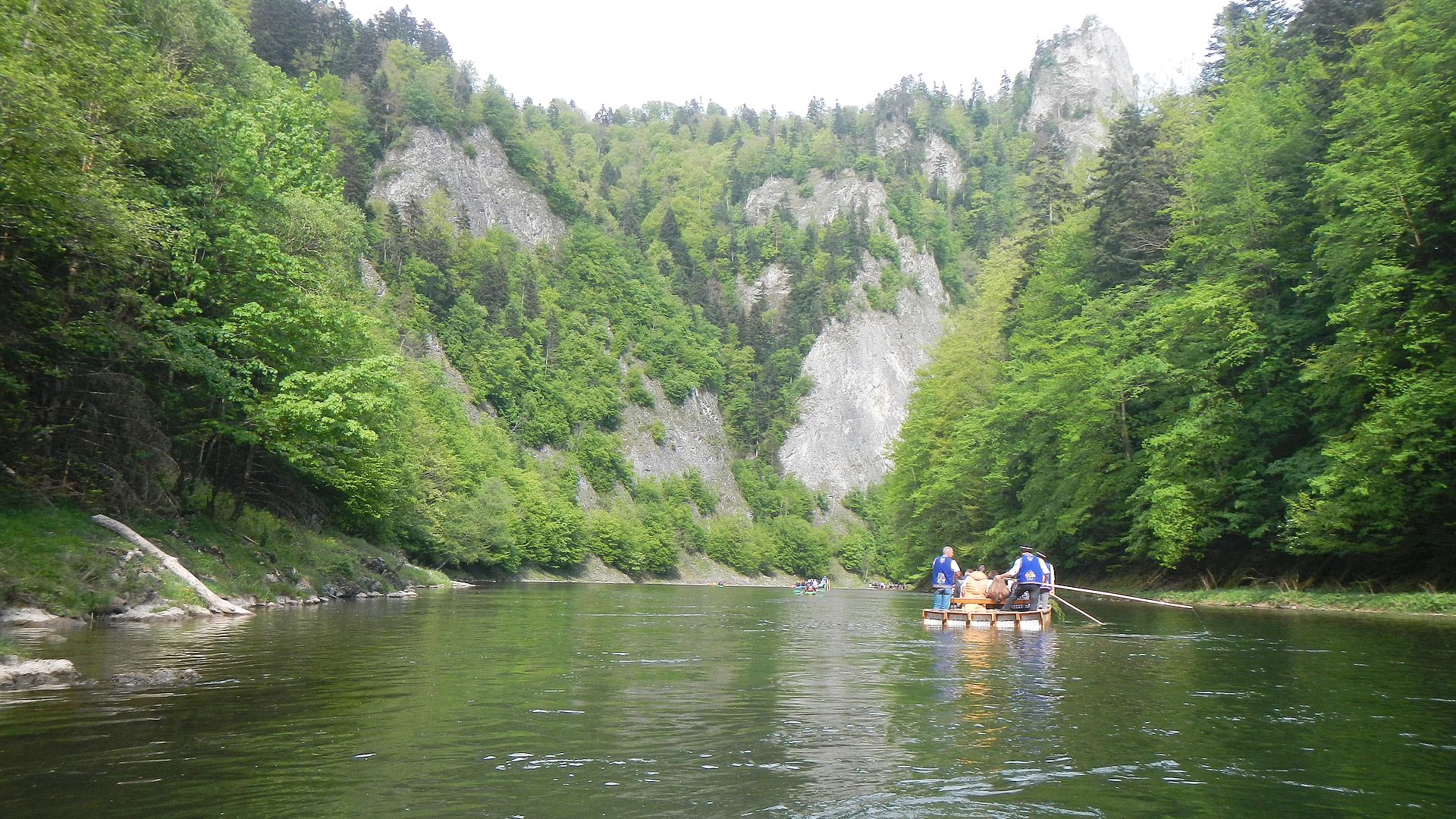 Kajak, Fluss Dunajec, Abschnitt Stromowce Wyzne - Kroscienko schöne Schlucht 