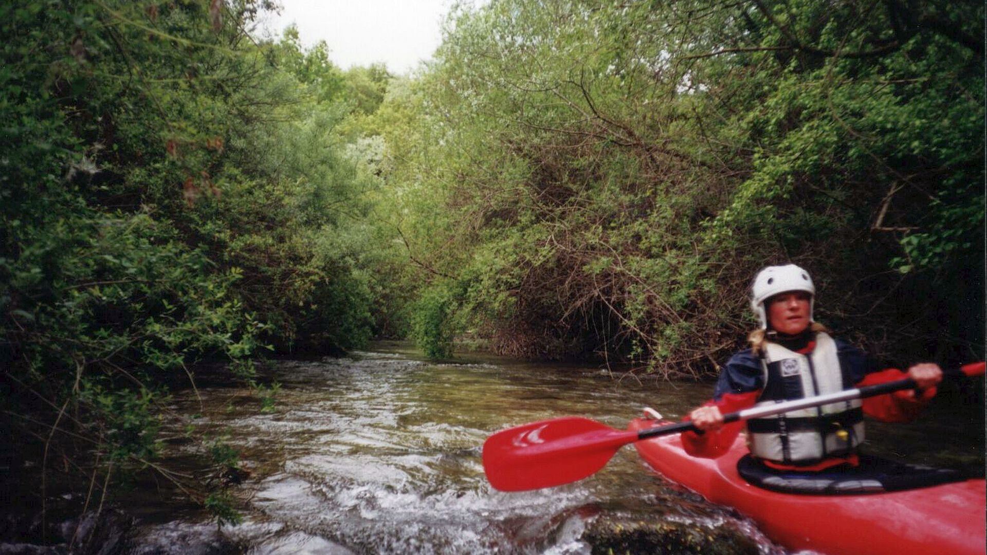 Kajak, Fluss Gormos, Abschnitt Oreokastro - Brücke Hauptstraße 22 Urwaldfluss 🛶 Ulli F.