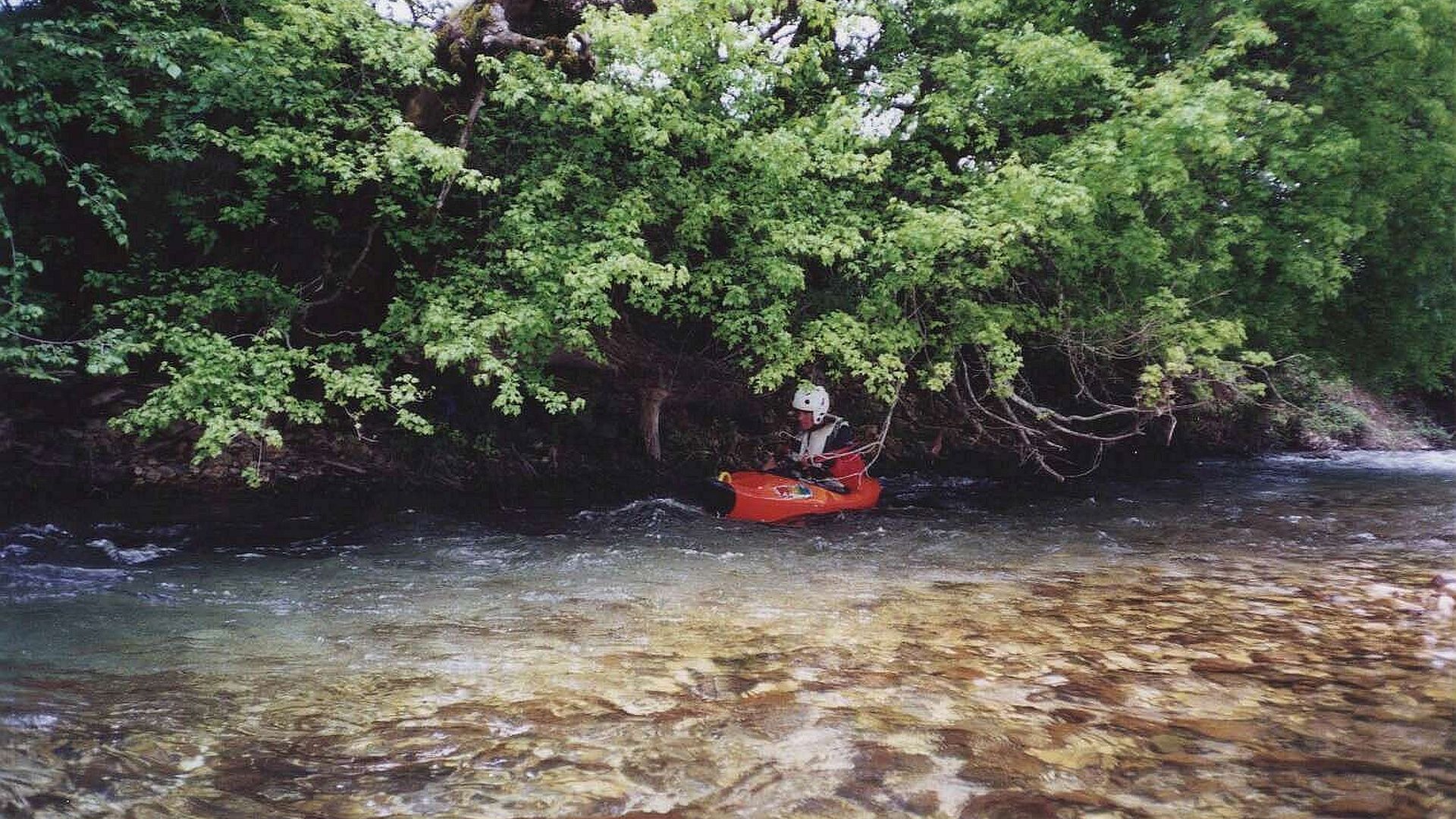 Kajak, Fluss Gormos, Abschnitt Oreokastro - Brücke Hauptstraße 22 Vorsicht Dornen! 🛶 Ulli F.