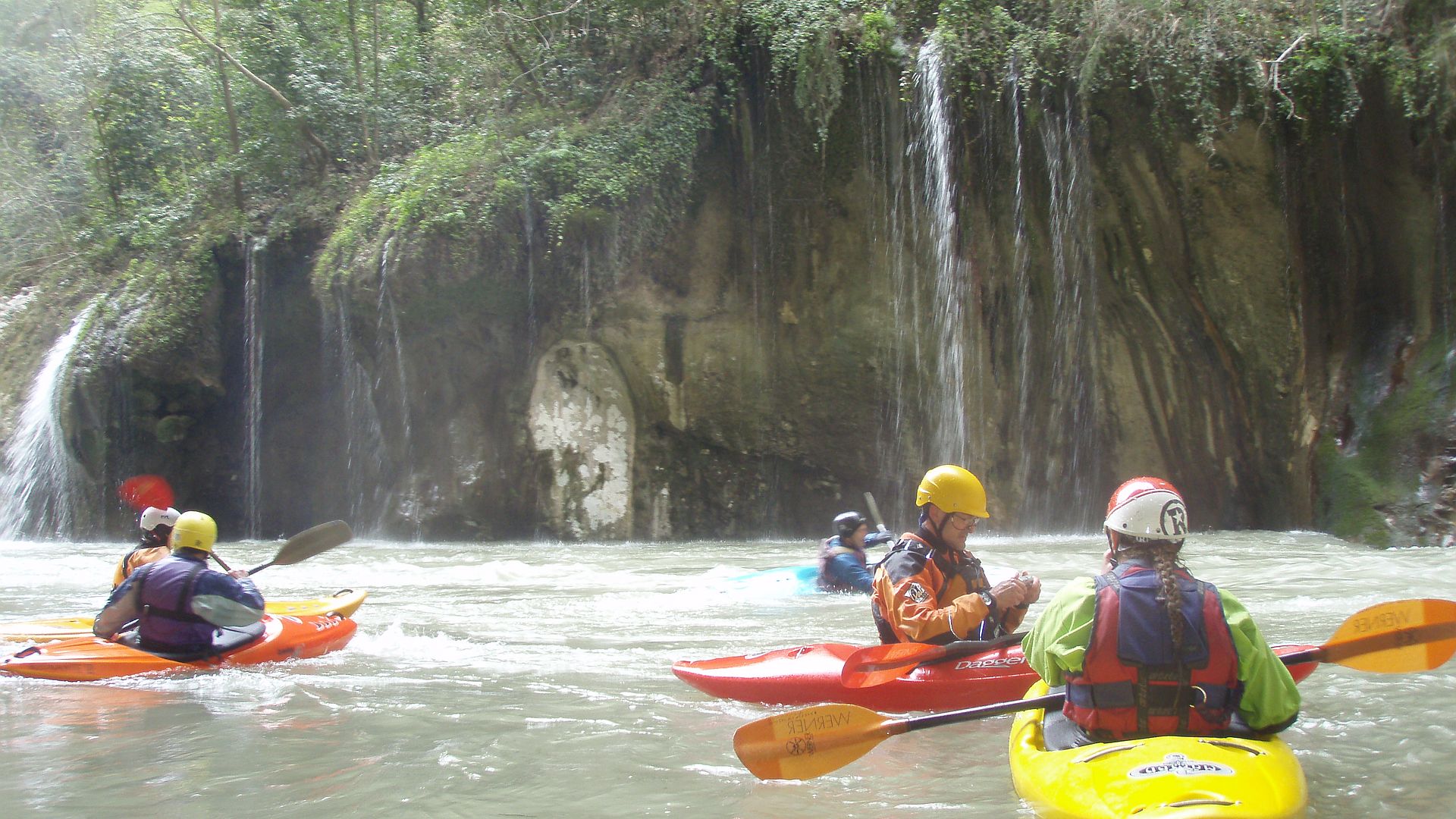 Kajak, Fluss Kalaritikos, Abschnitt Kalarites - Plaka Duschen 