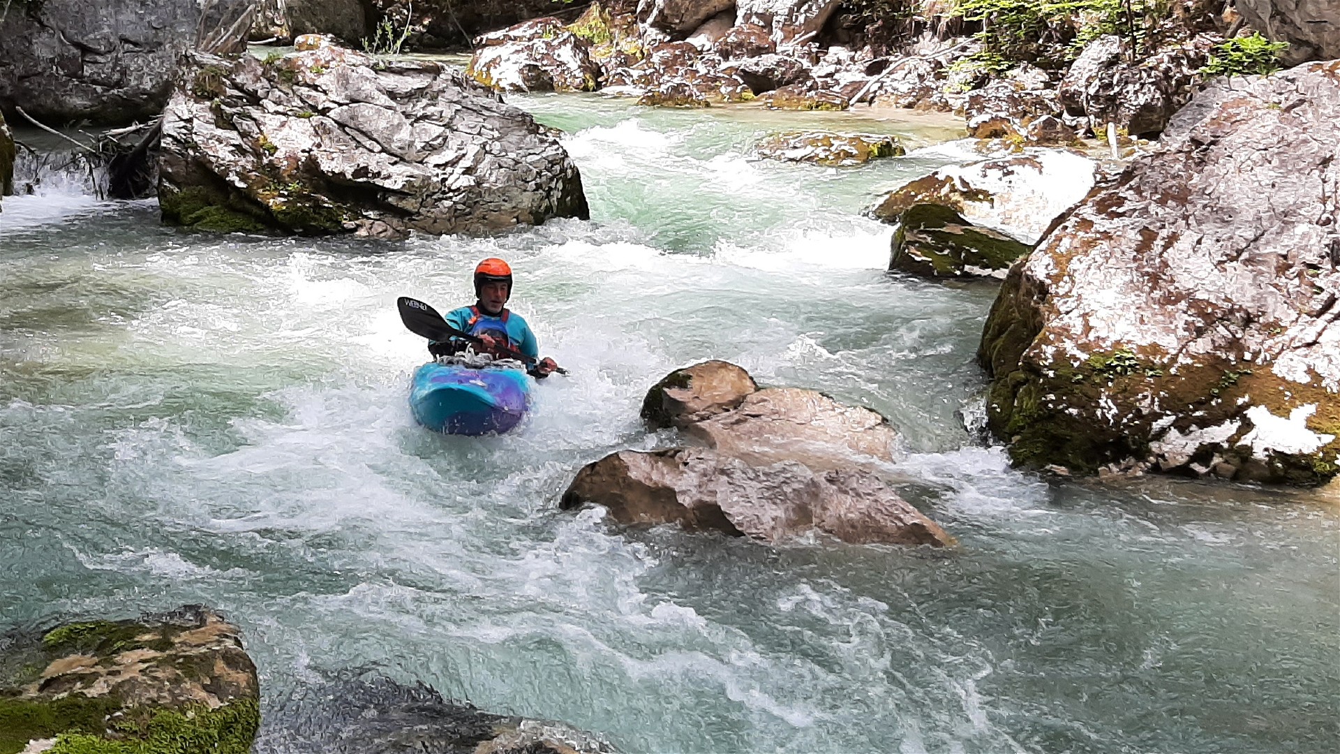 Kajak, Fluss Loisach, Abschnitt Gschwandsteg - Zielhaus (Griesenschlucht) Griesenschlucht 