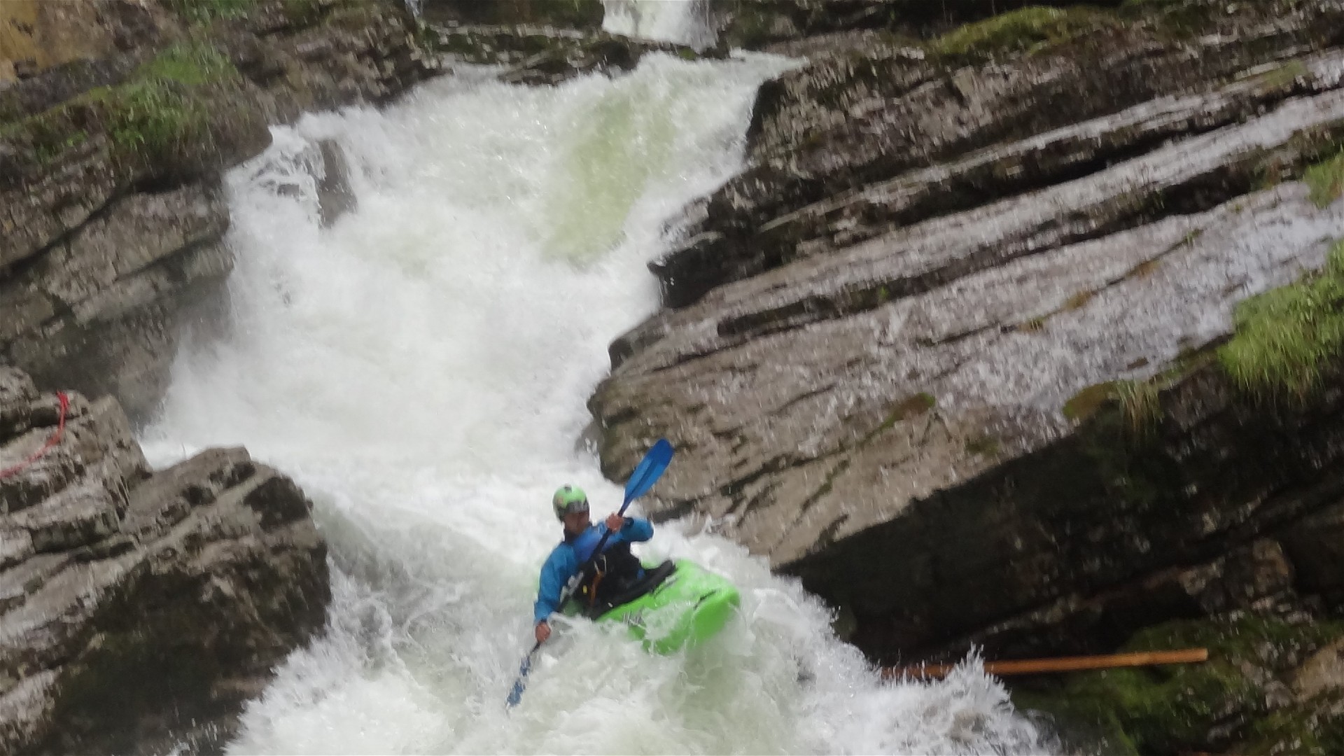 Kajak, Fluss Walchen, Abschnitt Achenkirch - GH Marie (Wasserfallstrecke) Wasserfallstrecke 