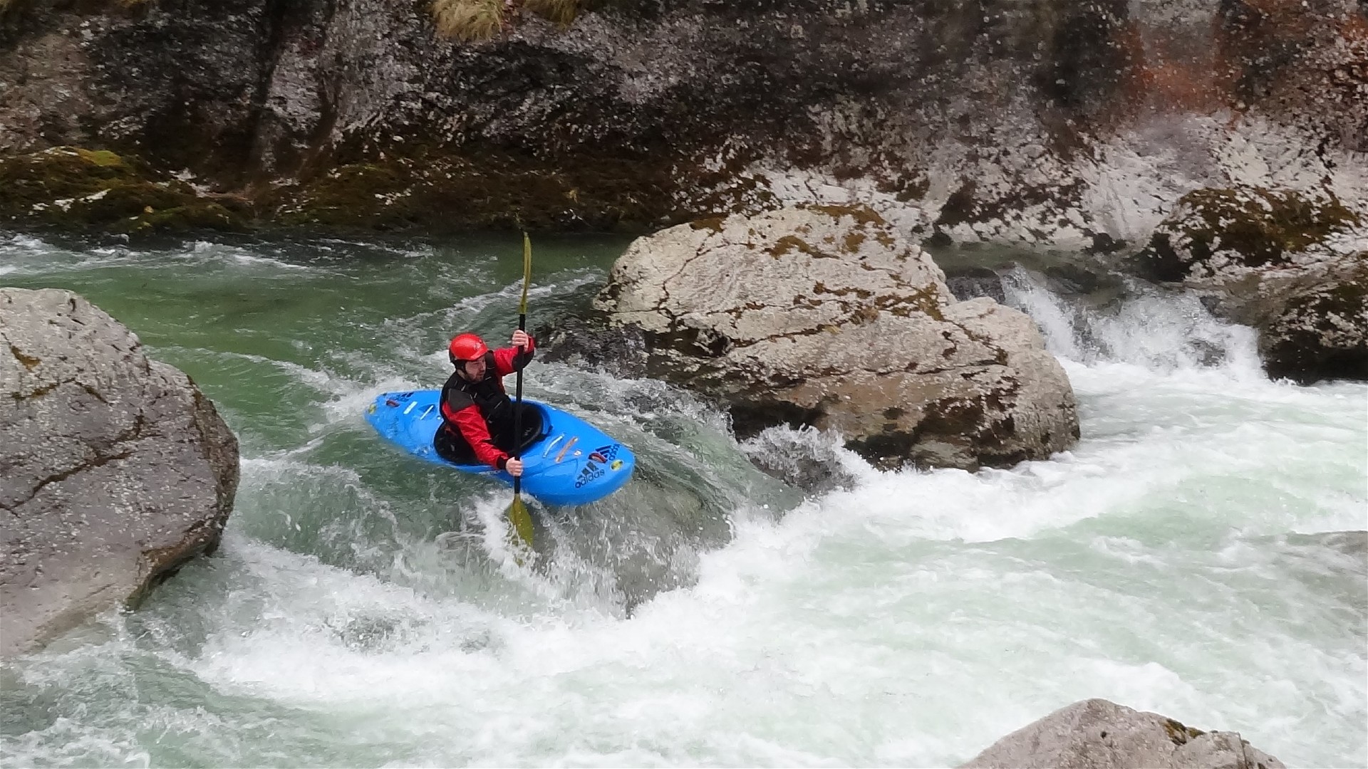 Kajak, Fluss Erlauf, Abschnitt Erlaufboden - Kienberg (Standardstrecke) bei Eibenboden 