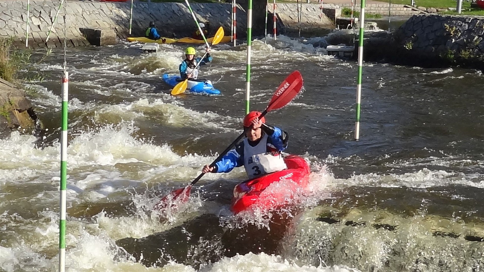 Kajak, Fluss Moldau (Vltava), Abschnitt WW-Kanal Budweis Ceske Vrbne Kanal Budweis 