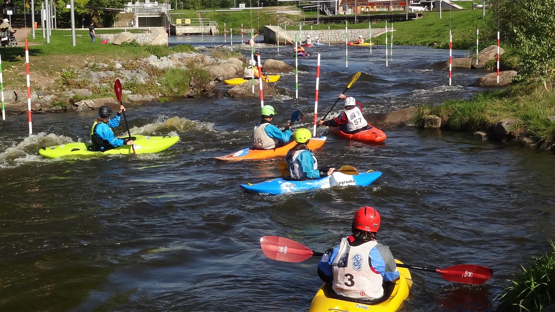Kajak, Fluss Moldau (Vltava), Abschnitt WW-Kanal Budweis Ceske Vrbne Kanal Budweis 
