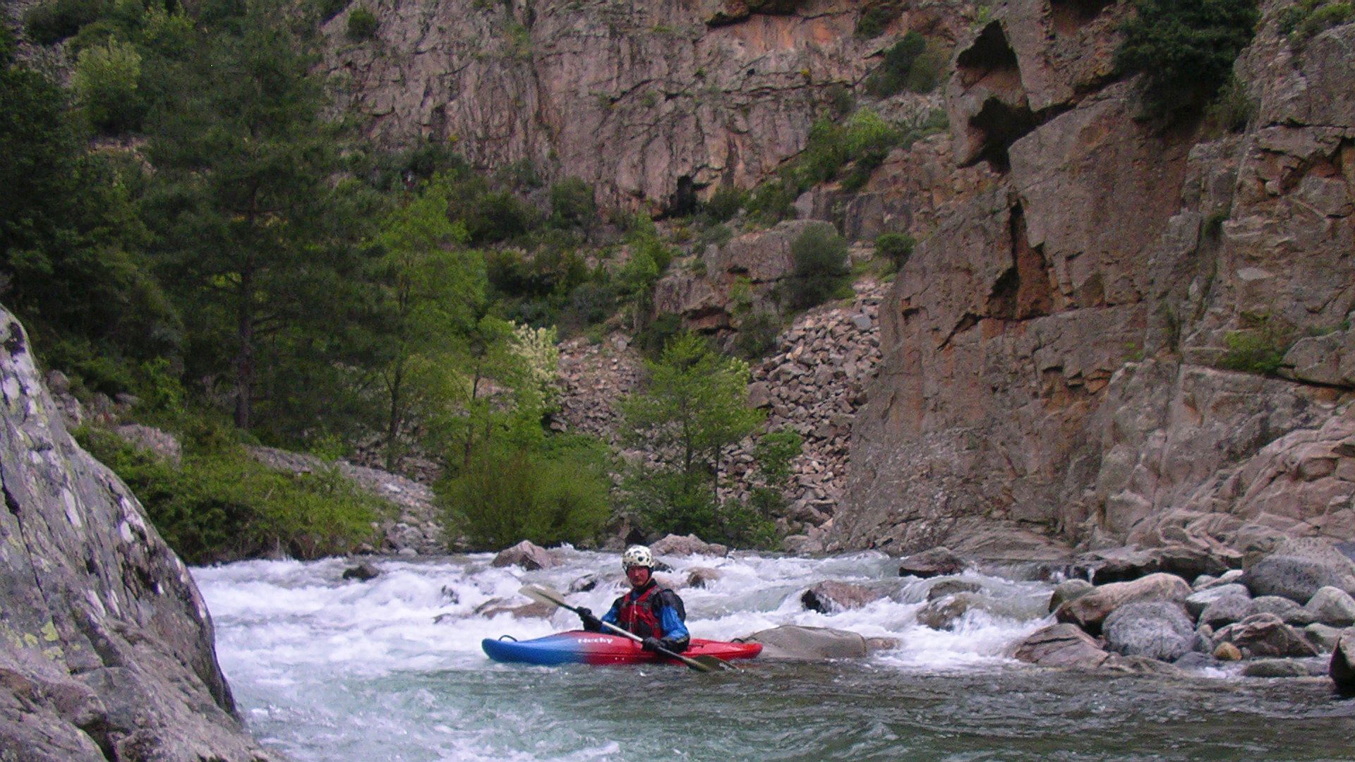 Kajak, Fluss Asco, Abschnitt Asco - Golo Mündung (Standardstrecke) schöne Schlucht 🛶 Sepp G.