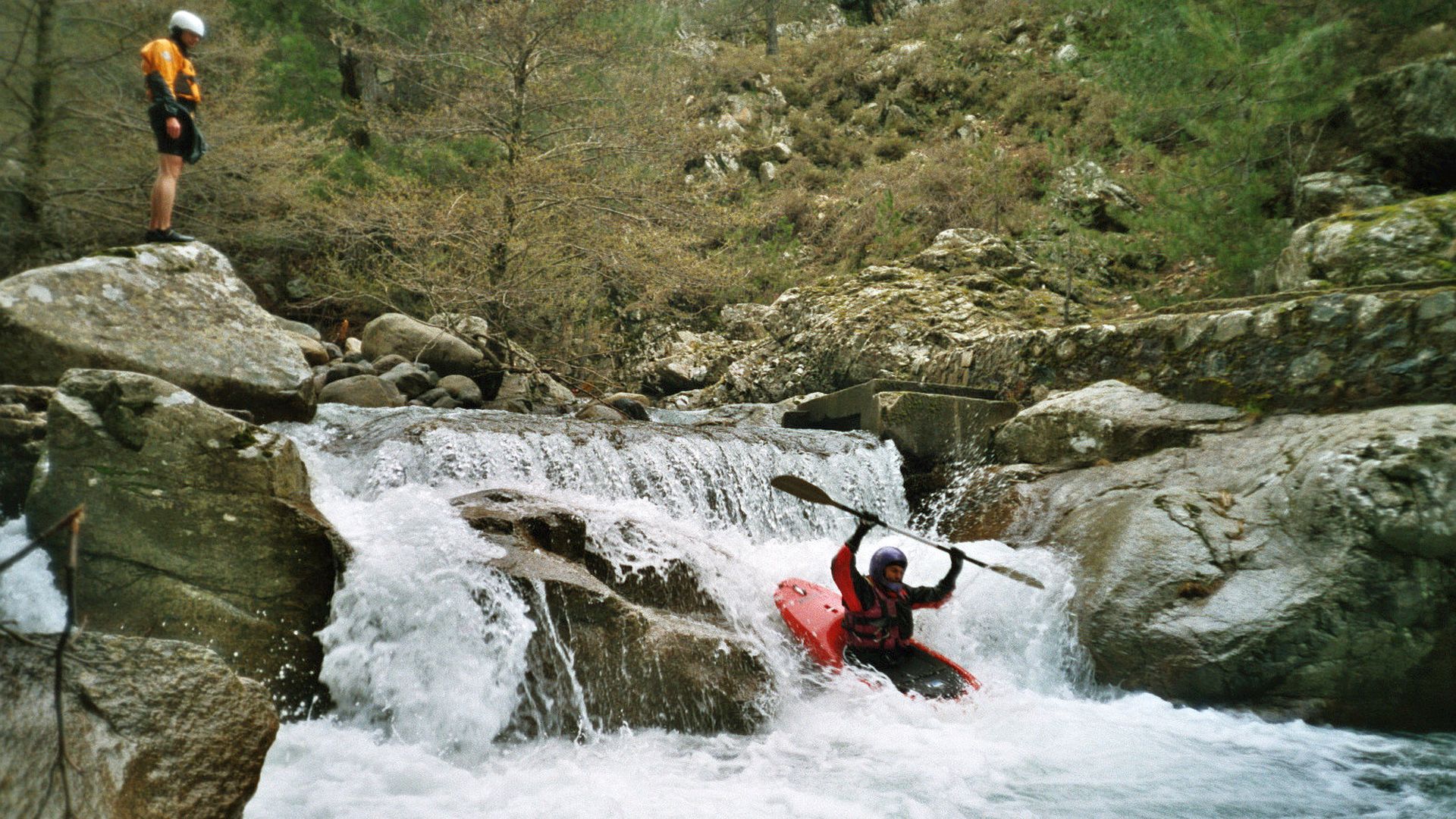 Kajak, Fluss Calasima, Abschnitt Calasima - Golo Mündung Stufen 🛶 Werner R.