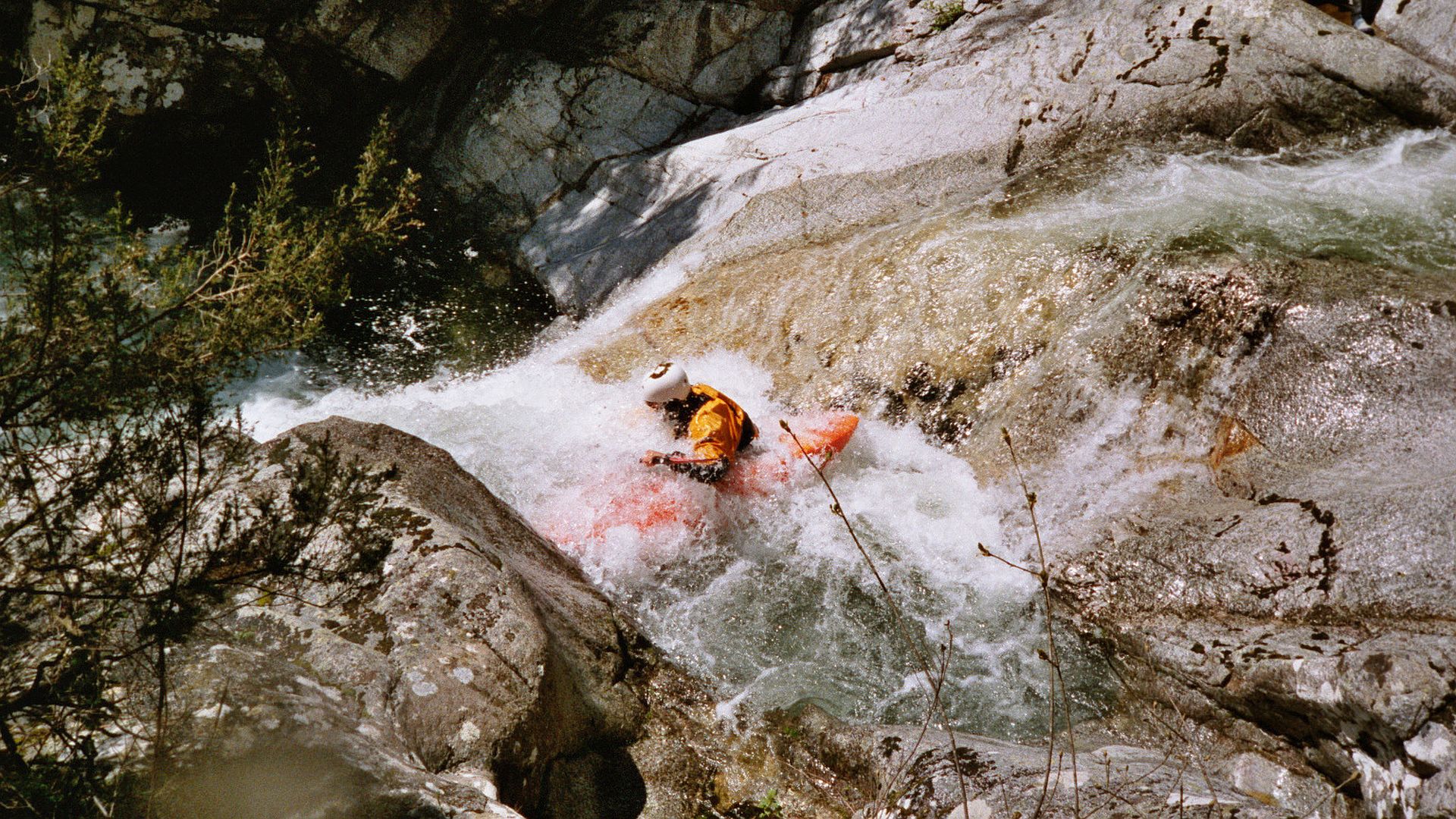 Kajak, Fluss Lizola, Abschnitt Soccia - Guagno les Bains Anfahrt zur 3m Rutsche 🛶 Didi A.