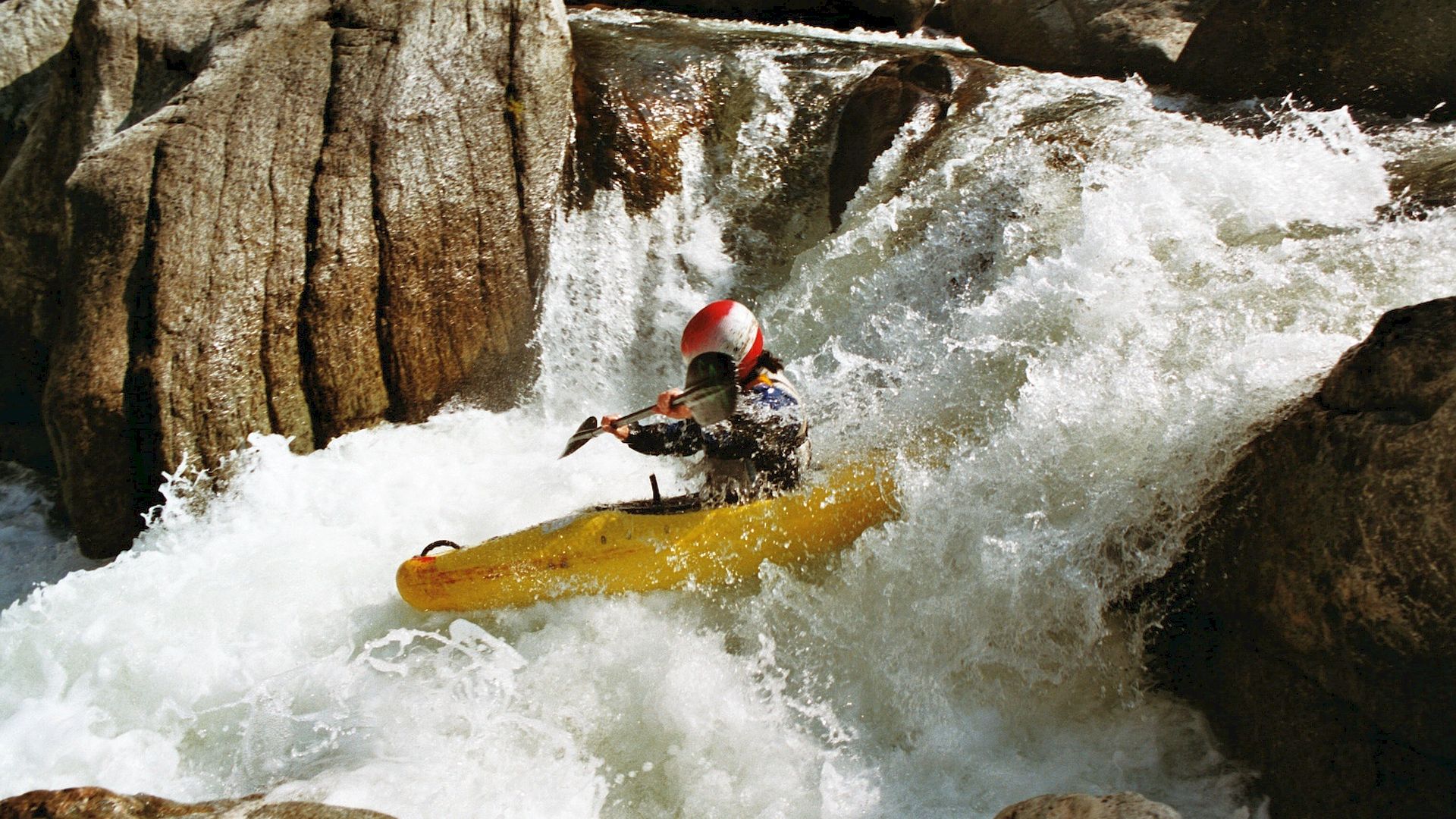 Kajak, Fluss Fium Orbo, Abschnitt Erzmine - Sampolo (Defile de strette) Doppelstufe 🛶 Lorenz