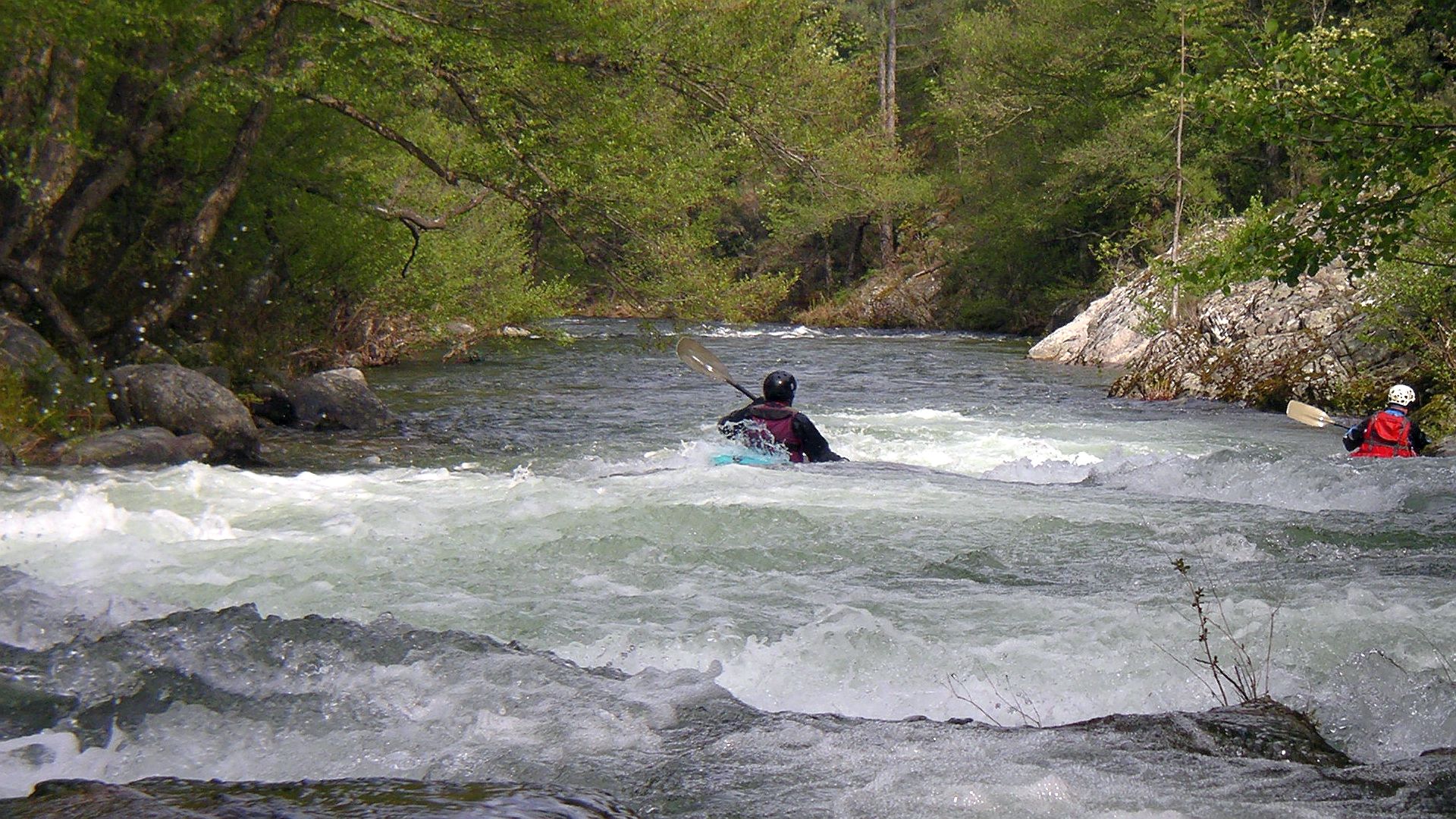 Kajak, Fluss Golo, Abschnitt Kraftwerk - Ponte Leccia (Mittlerer Golo) schöner Waldfluss 🛶 Werner R.
