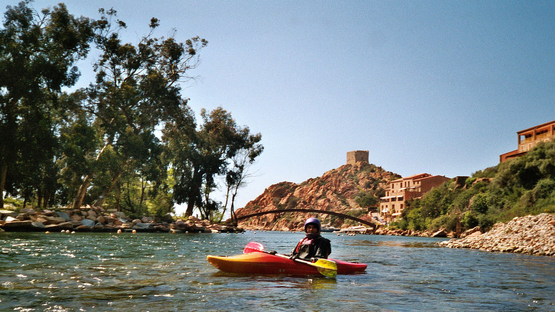 Kajak, Fluss Porto, Abschnitt Spelunca Schlucht - Porto kurz vor der Mündung 🛶 Werner R.