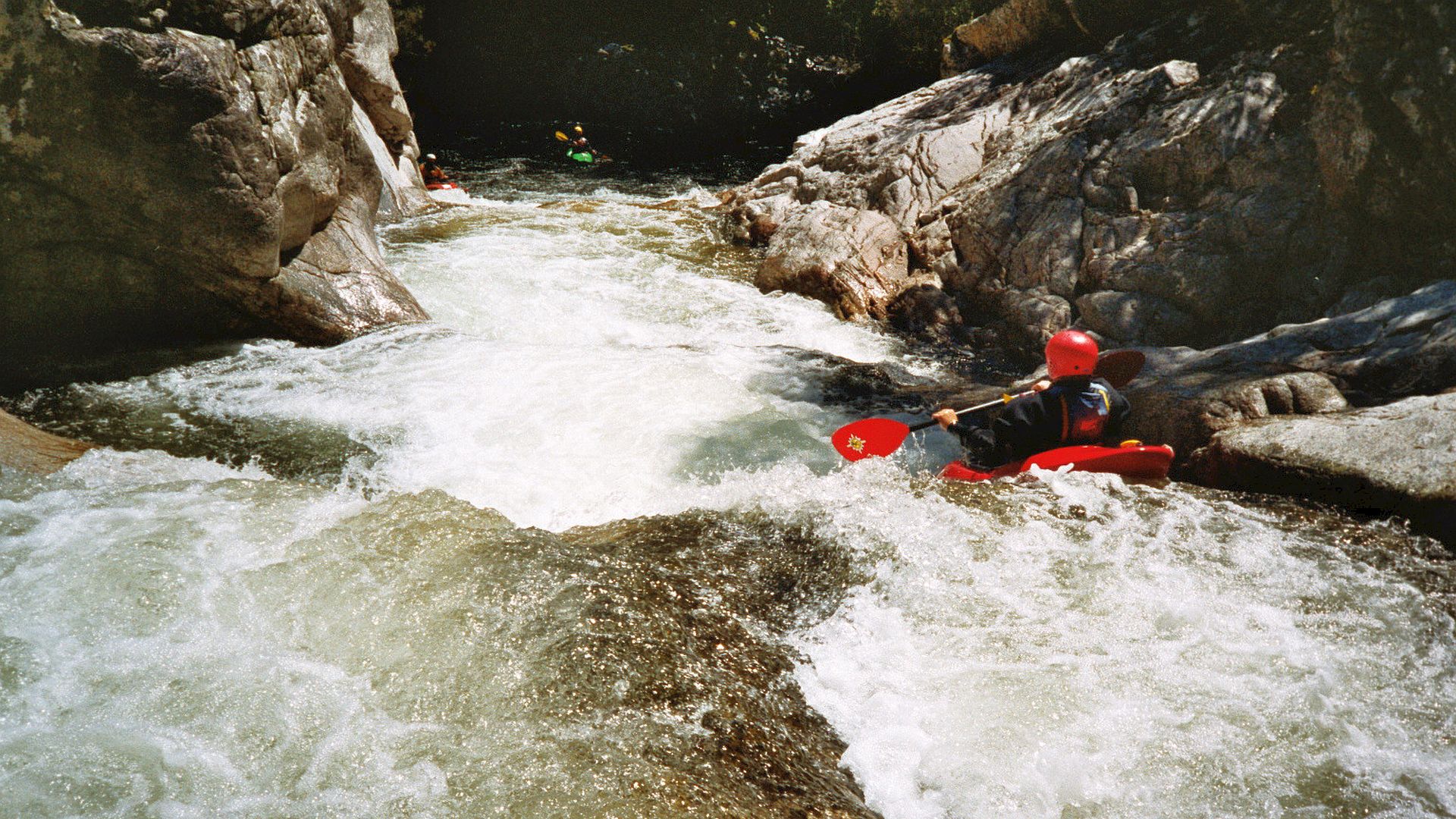 Kajak, Fluss Codi, Abschnitt Quenza - Mündung gutmütige Zwischenpassagen 🛶 Peter F.