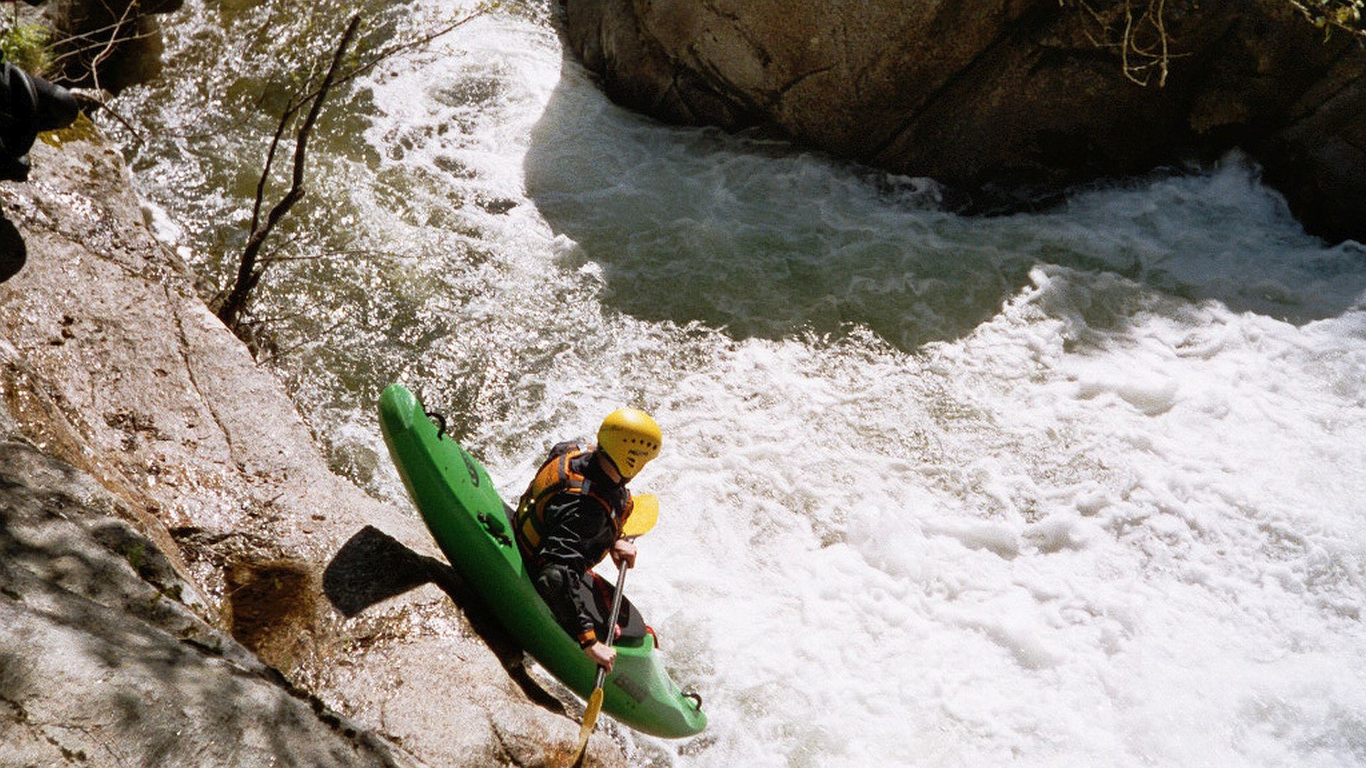 Kajak, Fluss Codi, Abschnitt Quenza - Mündung Felsenstart nach dem 7m Fall 🛶 Horst K.