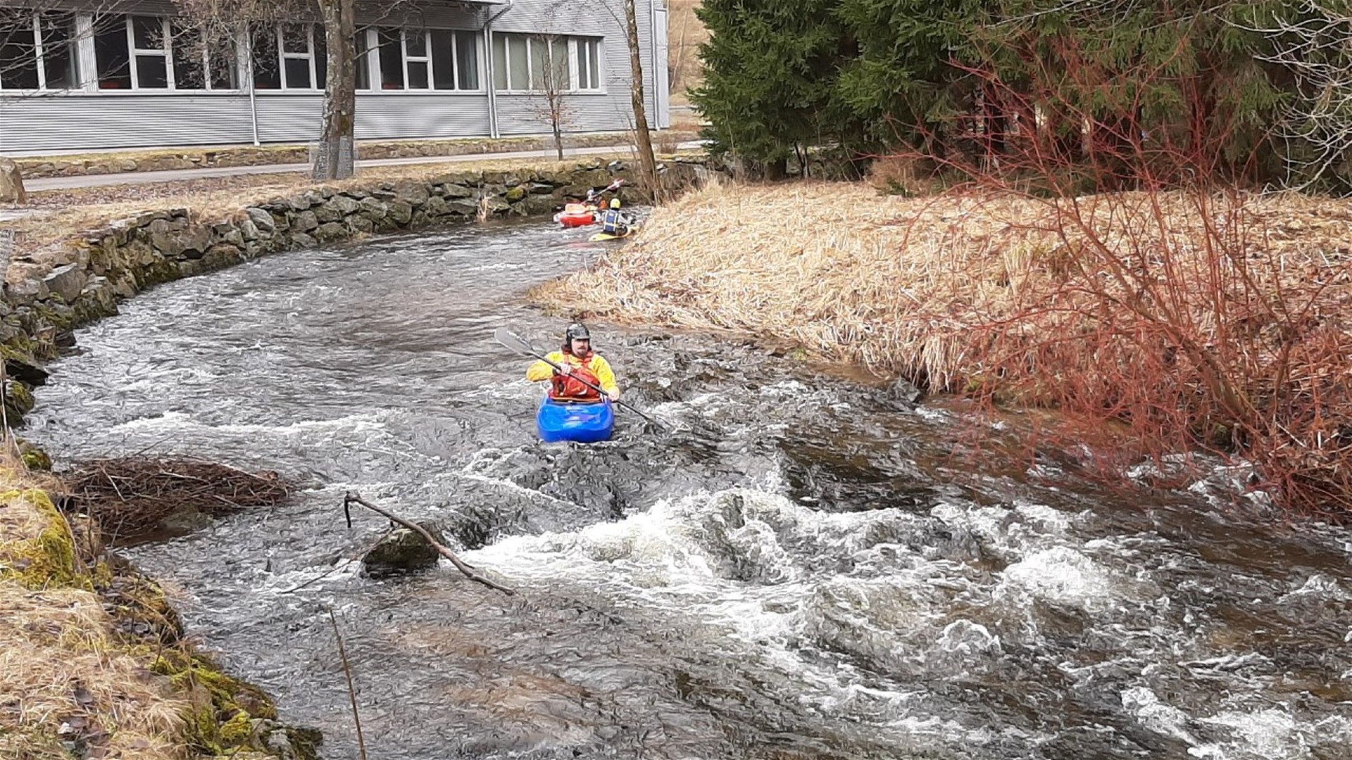 Kajak, Fluss Steinerne Mühl, Abschnitt Helfenberg - Haslach Einstiegstelle 