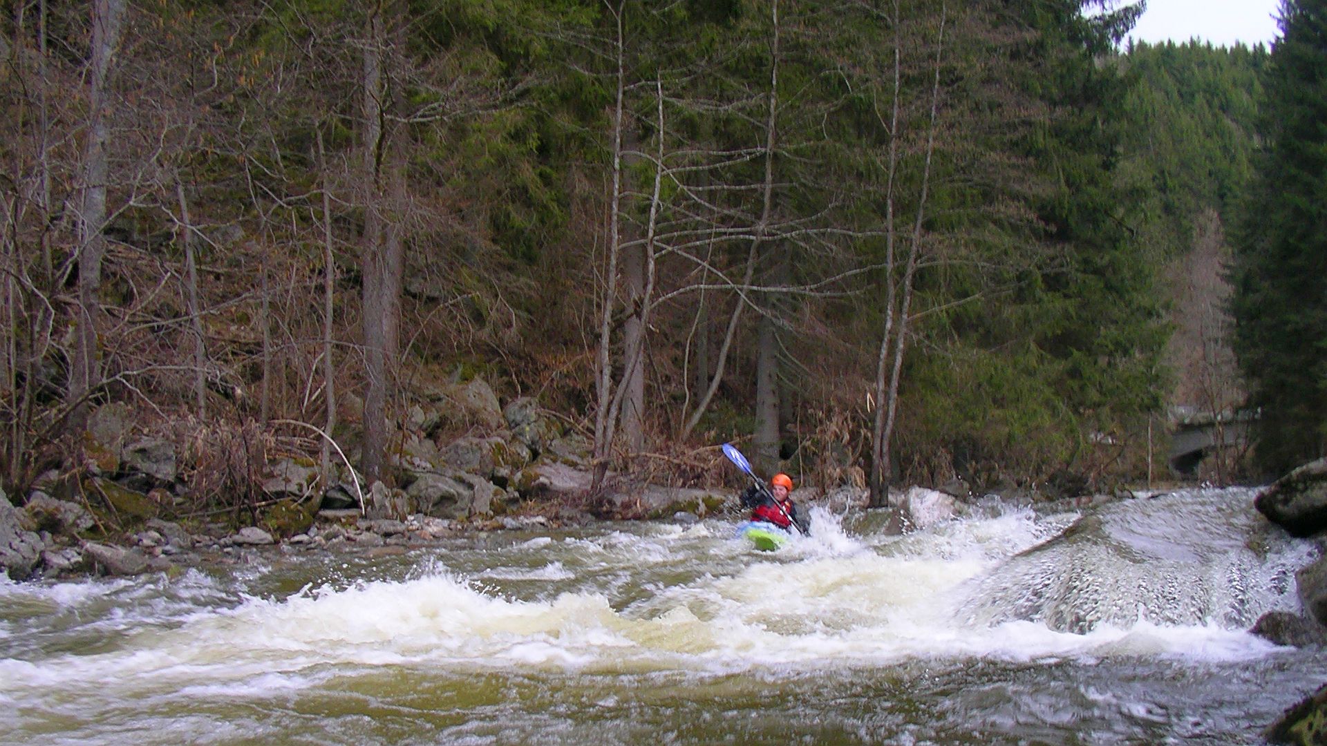 Kajak, Fluss Große Mühl, Abschnitt Neufelden - Donaumündung (Unterlauf) auf den ersten Metern 🛶 Christian B.