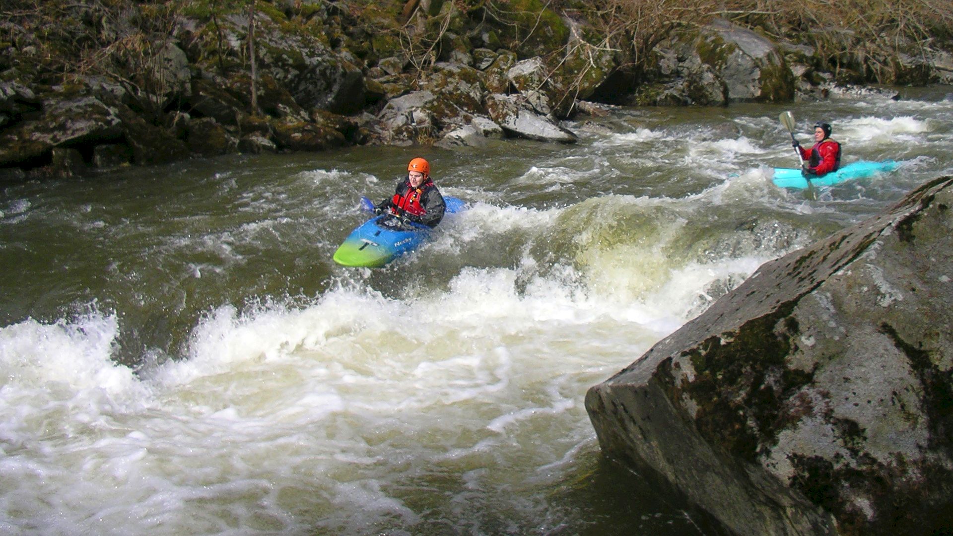 Kajak, Fluss Große Mühl, Abschnitt Neufelden - Donaumündung (Unterlauf) Stufen 🛶 Christian B., Werner R.