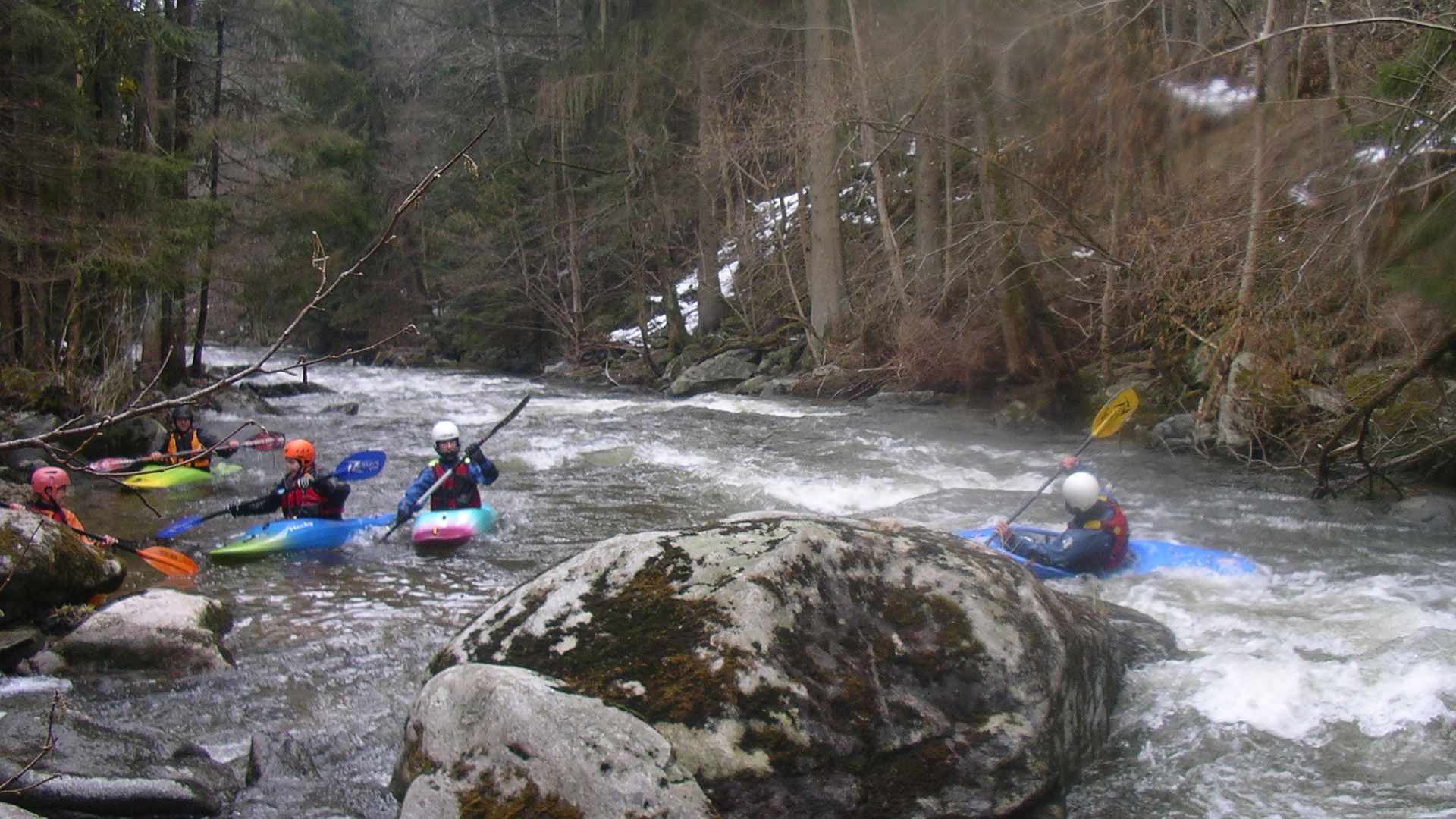 Kajak, Fluss Große Rodl, Abschnitt Untergeng - Grammastetten nach der Kompression 🛶 LFC