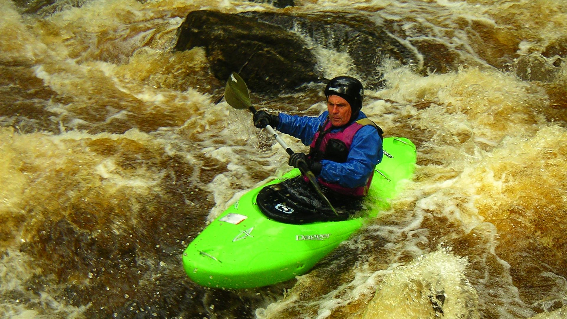Kajak, Fluss Schwarze Aist, Abschnitt Harrachstal - Weitersfelden Old River Man 🛶 Werner R.