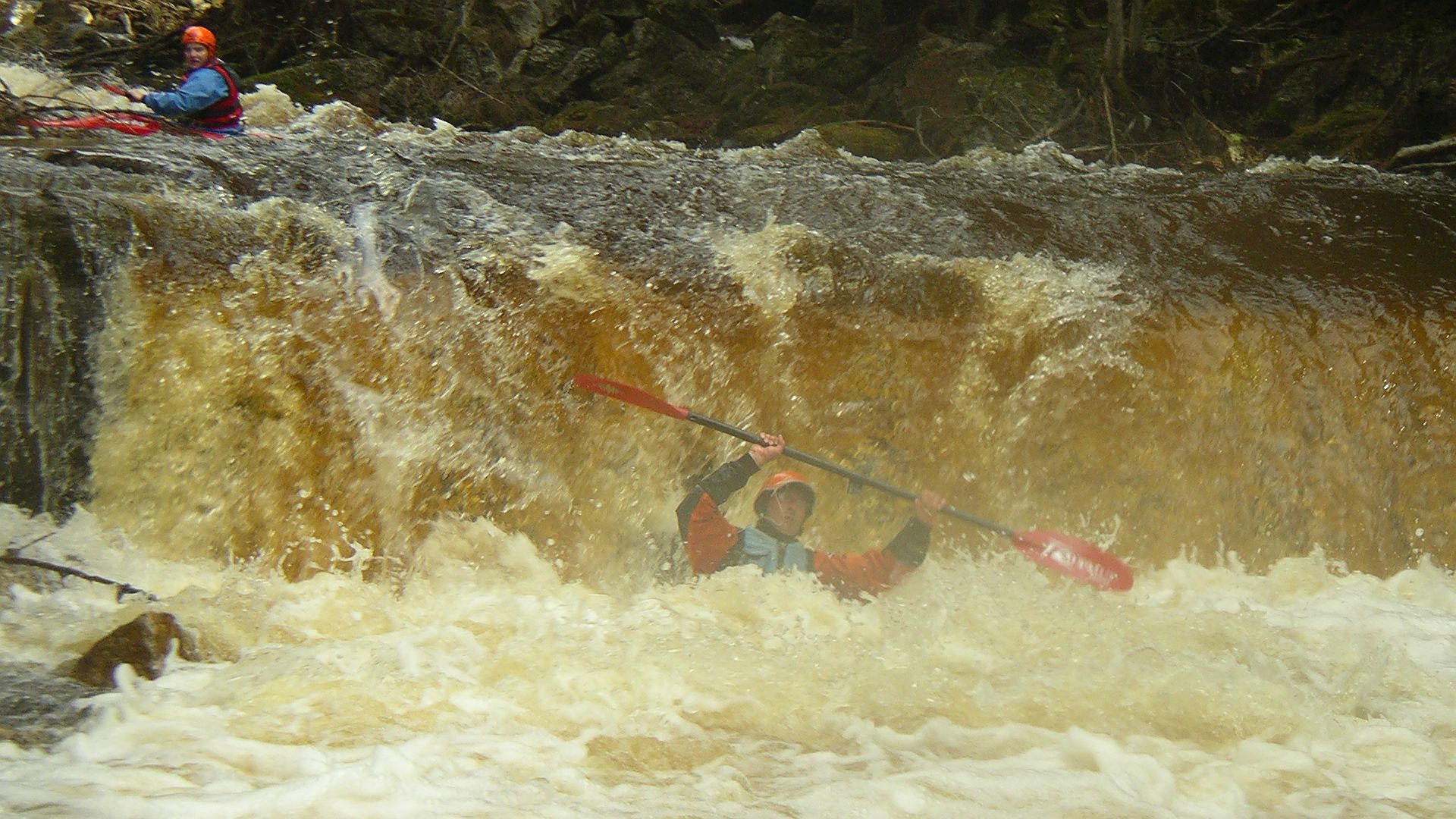 Kajak, Fluss Schwarze Aist, Abschnitt Harrachstal - Weitersfelden altes Wehr 🛶 Thomas G.