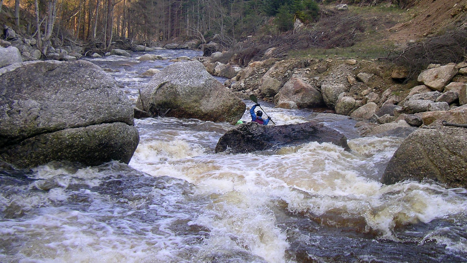 Kajak, Fluss Waldaist, Abschnitt Weitersfelden - Schwaighof noch ein S 🛶 Werner R.