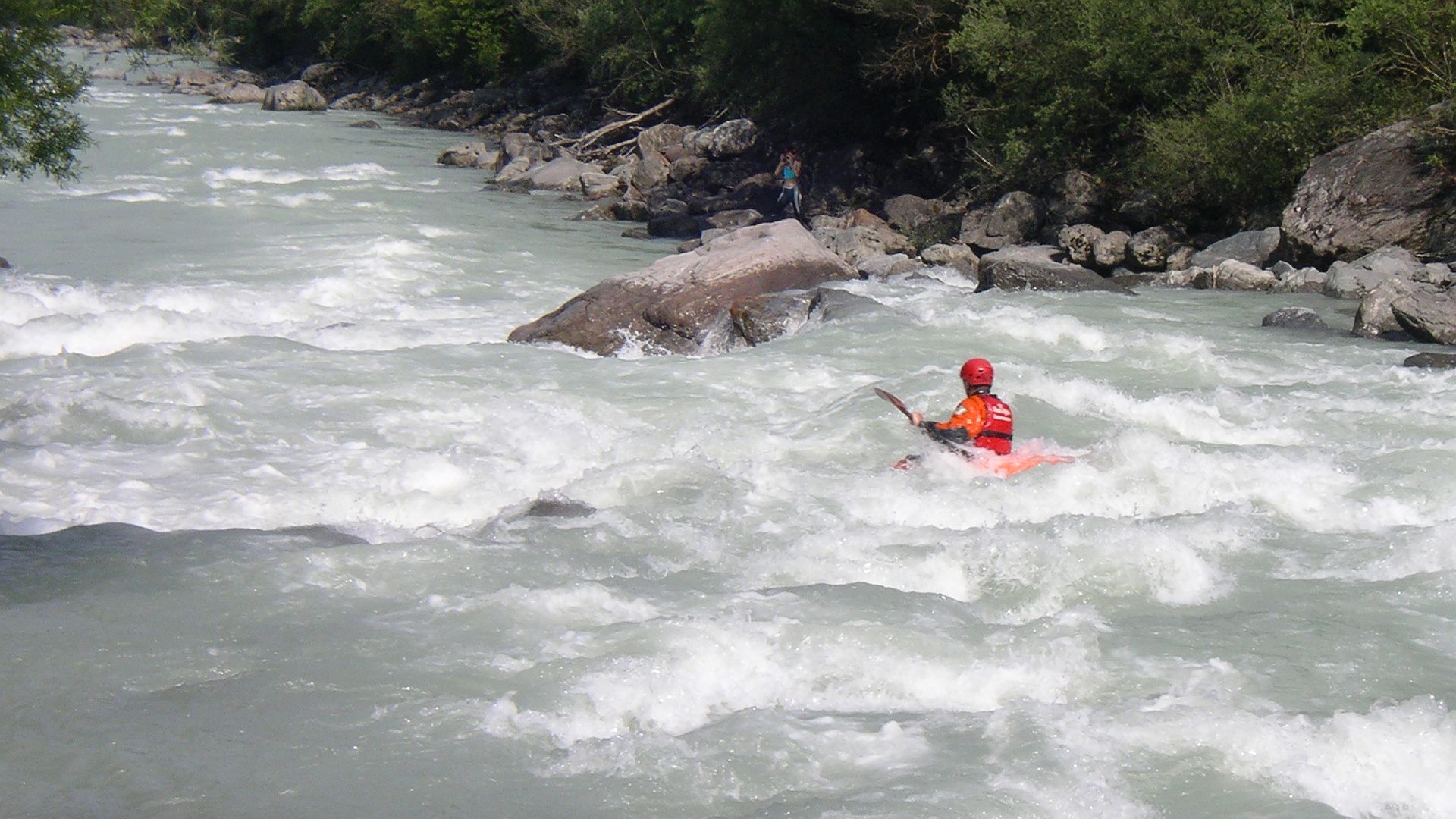 Kajak, Fluss Inn, Abschnitt Fließ - Landeck (Landecker Schlucht) flotter Parcour 🛶 Hans N.