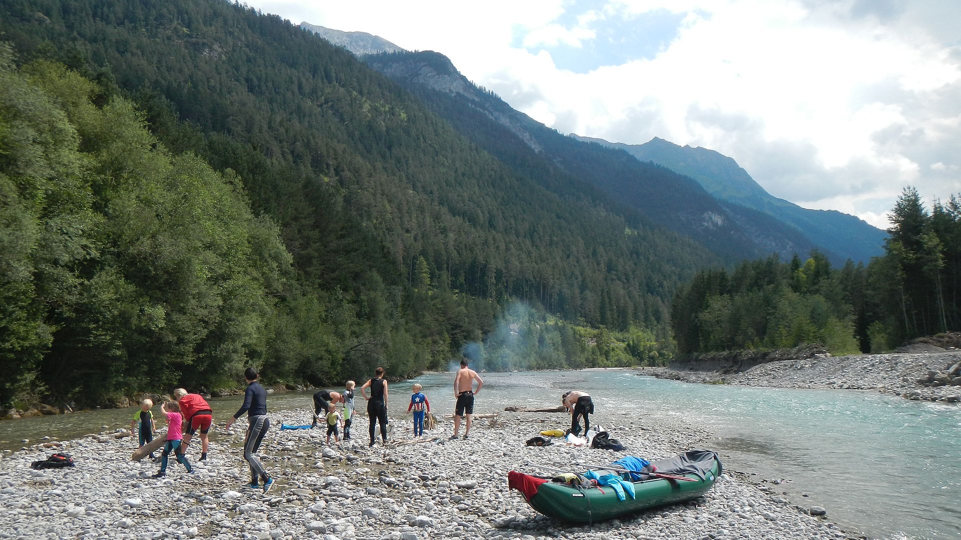 Kajak, Fluss Lech, Abschnitt Häselgehr - Stanzach Inselleben 🛶 LFC