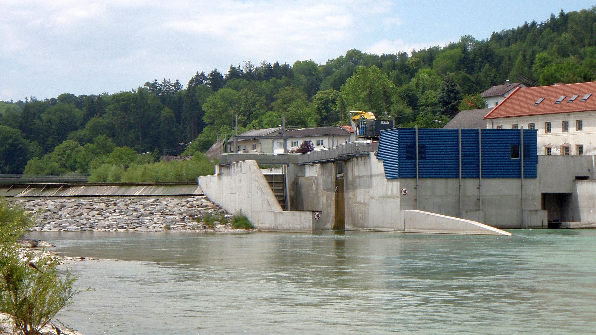 Kajak, Fluss Steyr, Abschnitt Aschach - Steyr Einstieg beim KW Aschach 