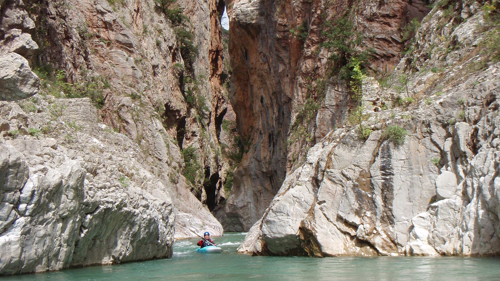 Kajak, Fluss Krikellopotamos, Abschnitt Krikello - Dermati Ende der Klammen 🛶 Werner R.
